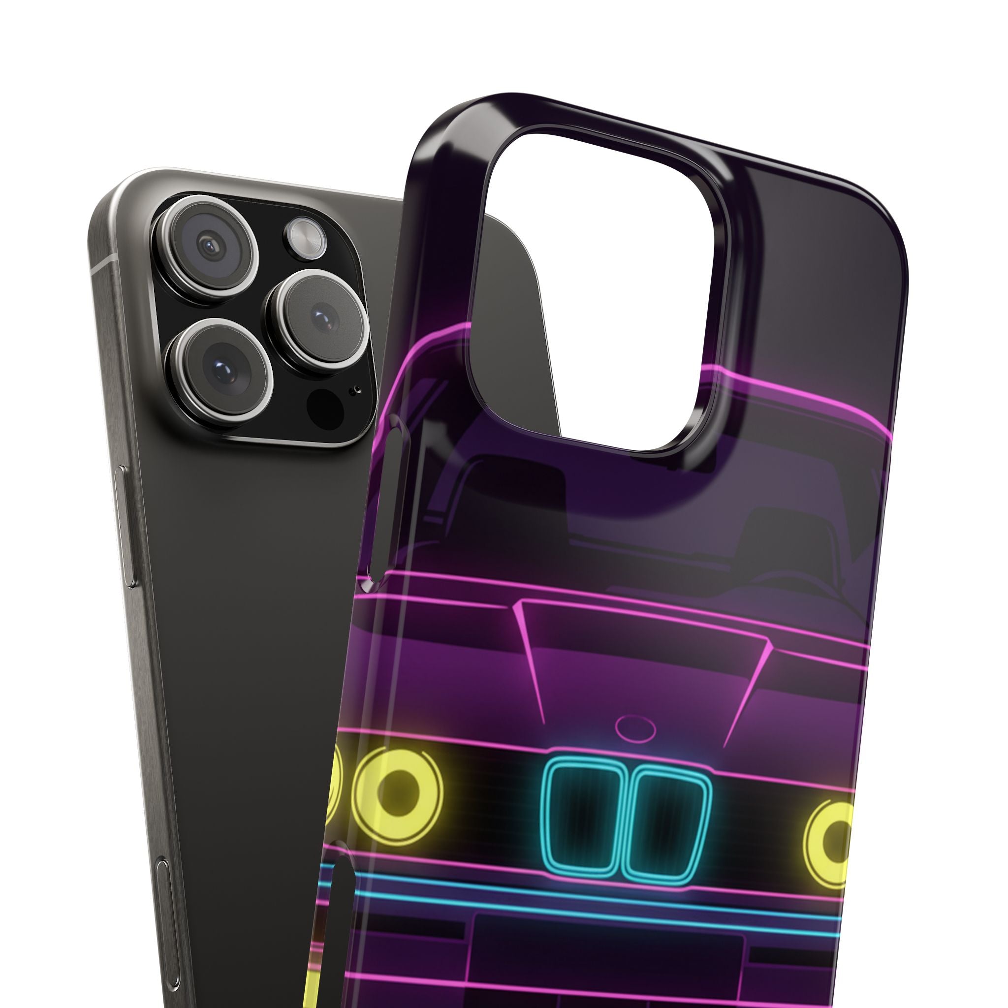 BMW E30 Neon Synthwave Phone Case