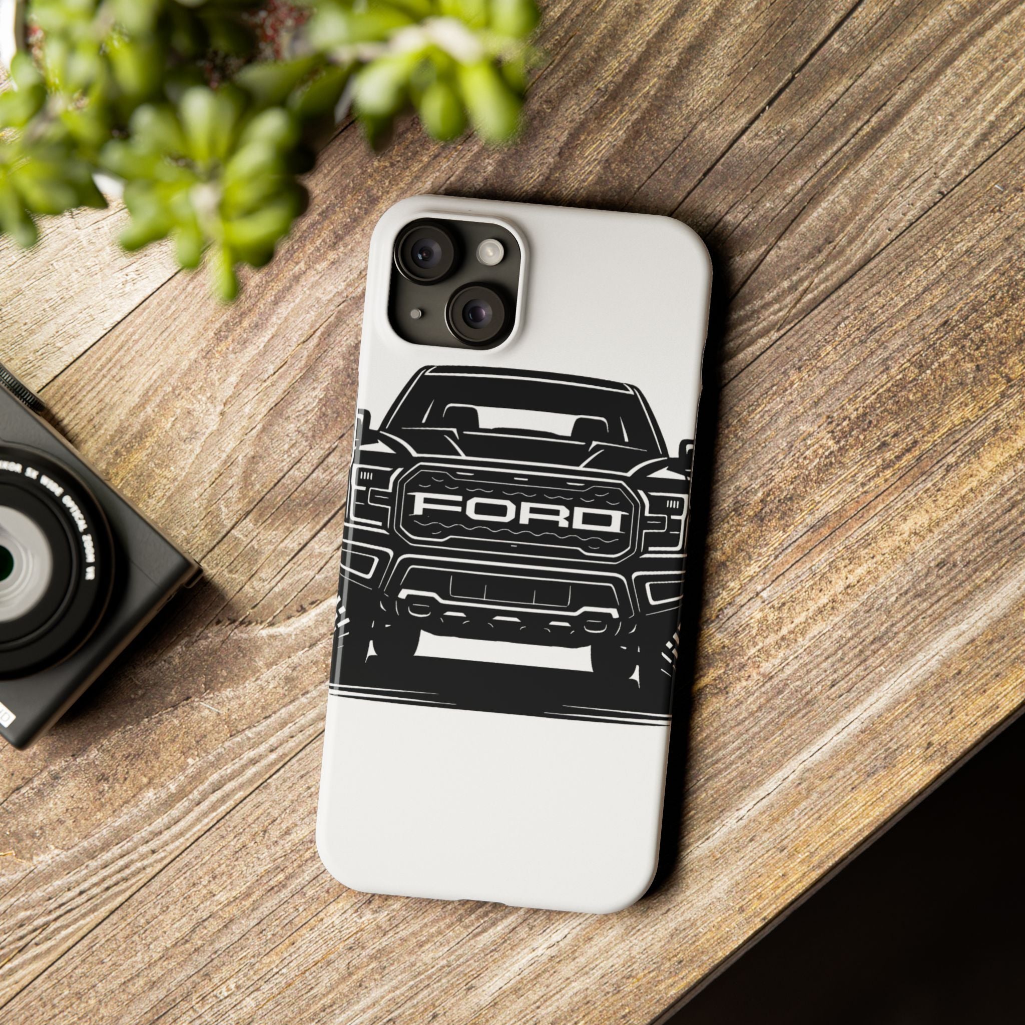 Ford Raptor (Gen 3) Slim Phone Case Greyscale