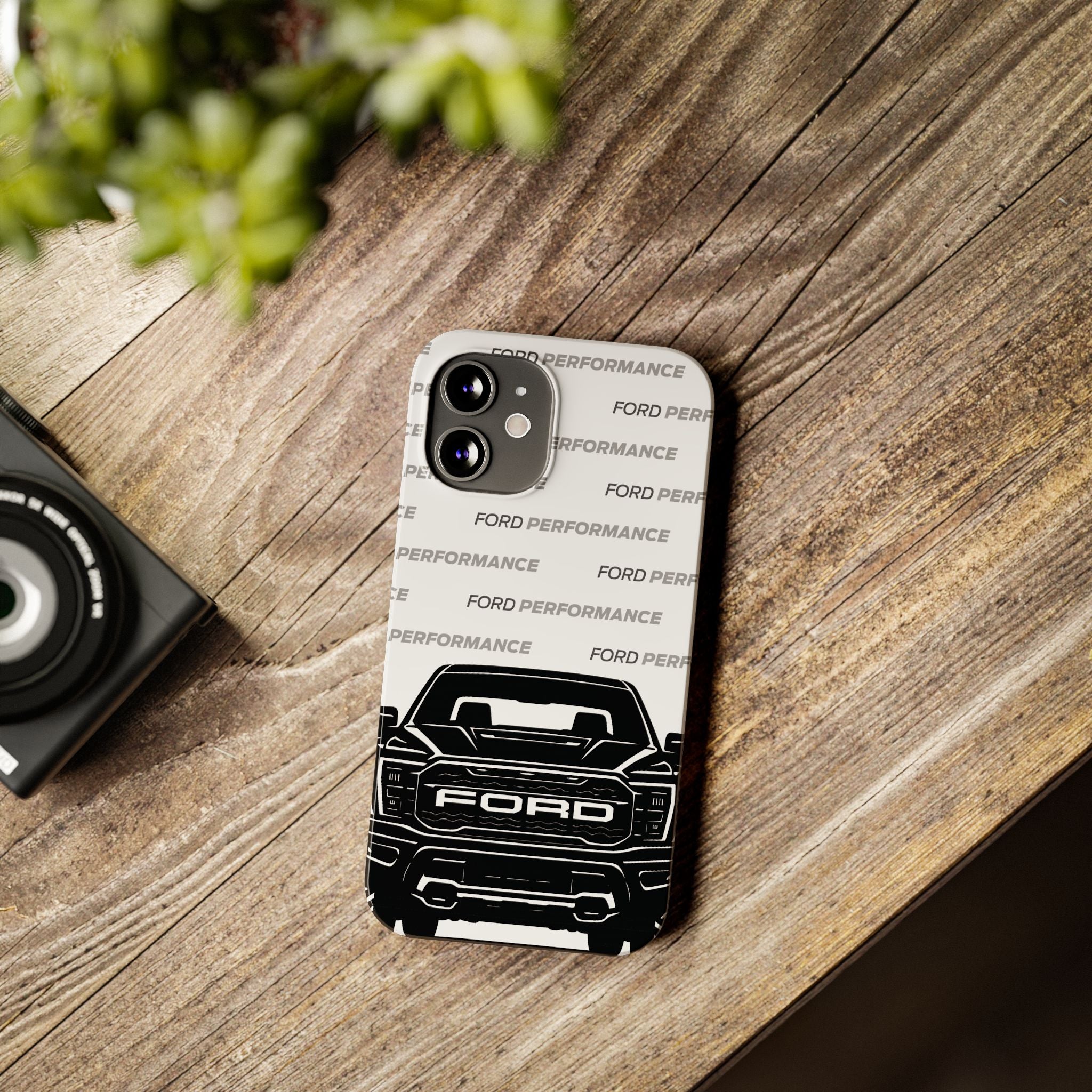 Ford Raptor (Gen 3) Slim Phone Case Greyscale