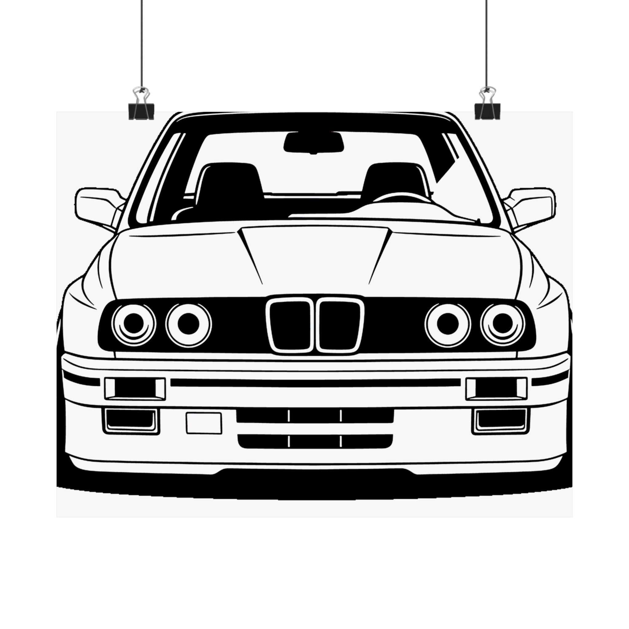 BMW E30 Poster