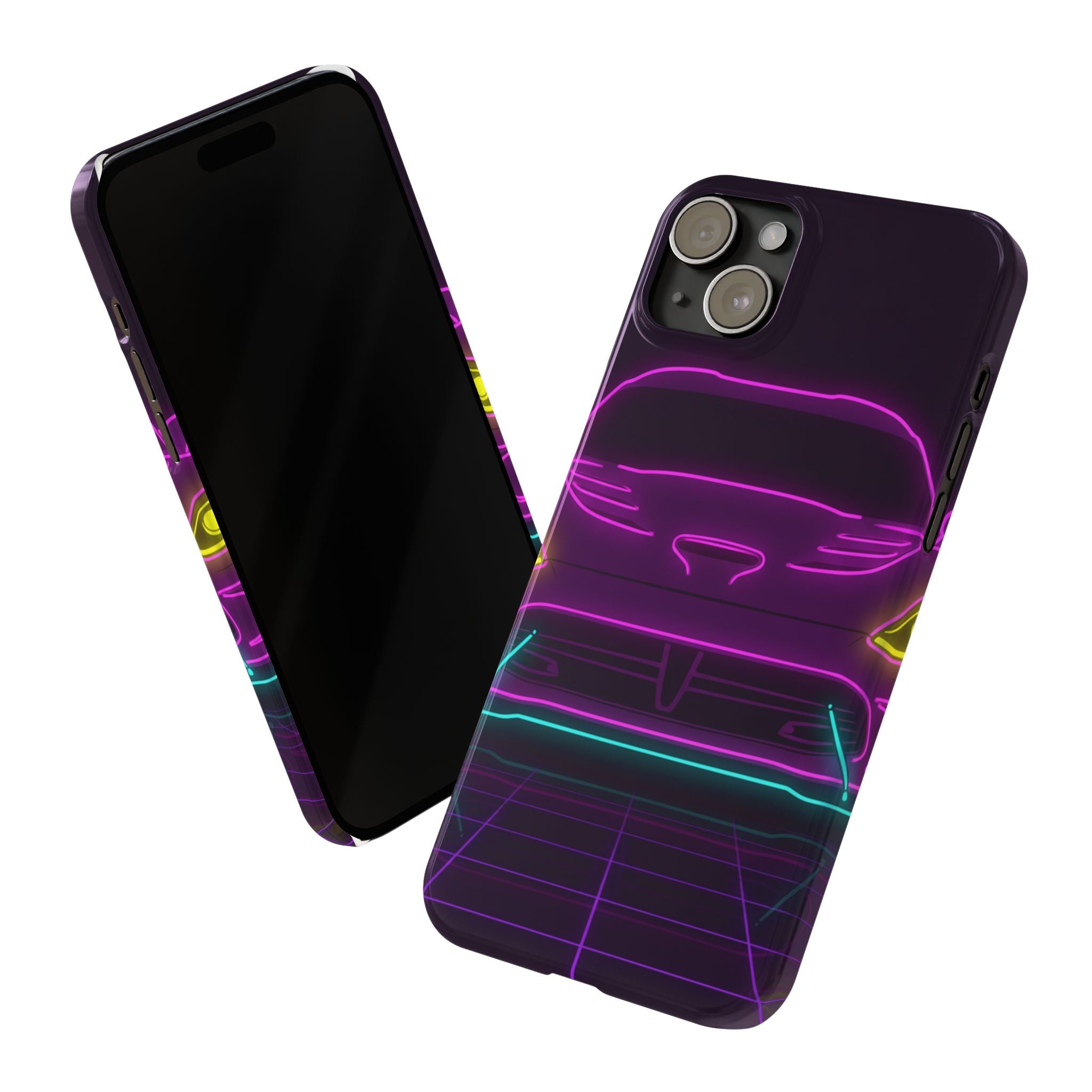 Dodge Viper (1992-17) Neon Synthwave Phone Case