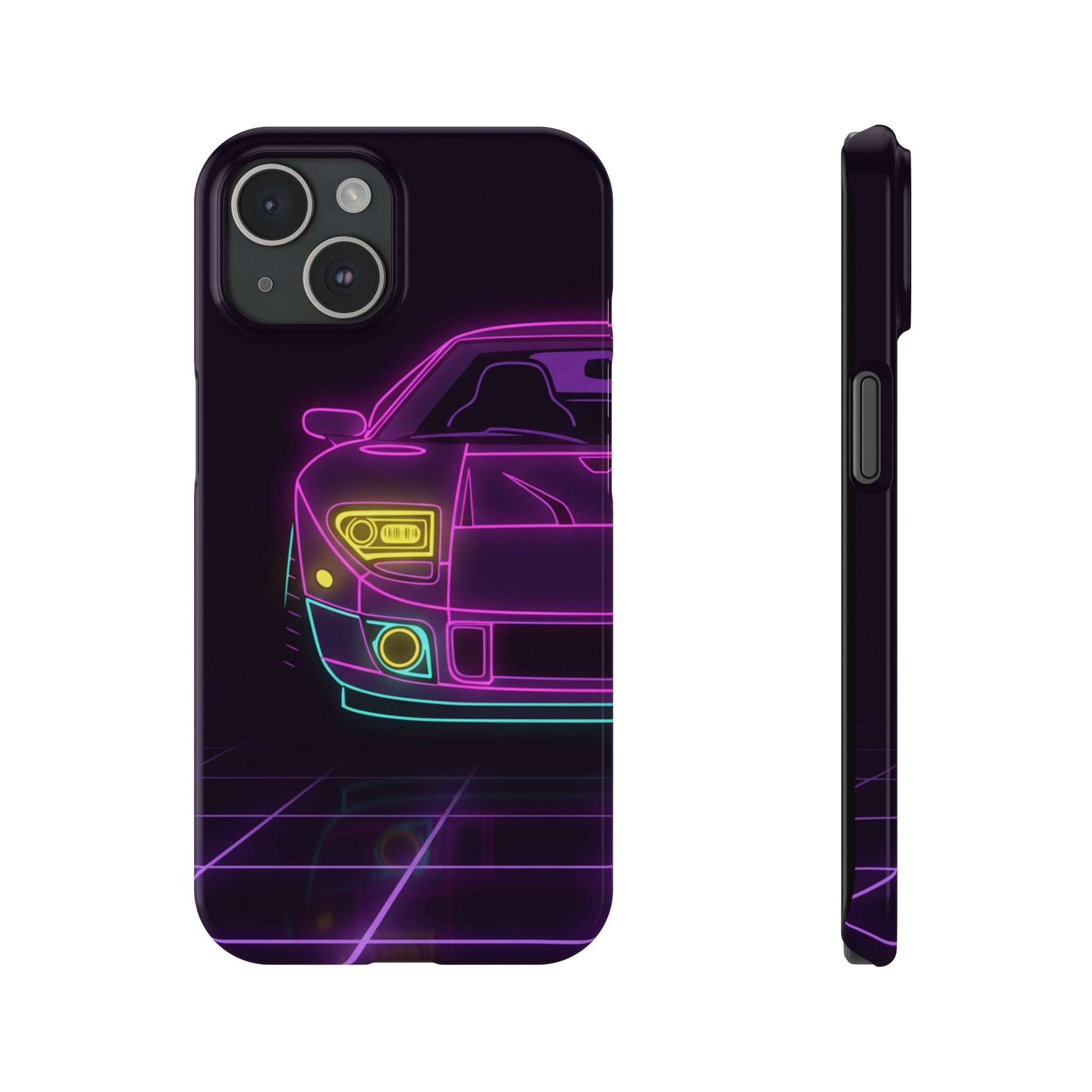 Ford GT40 (1964-69) Neon Synthwave Phone Case
