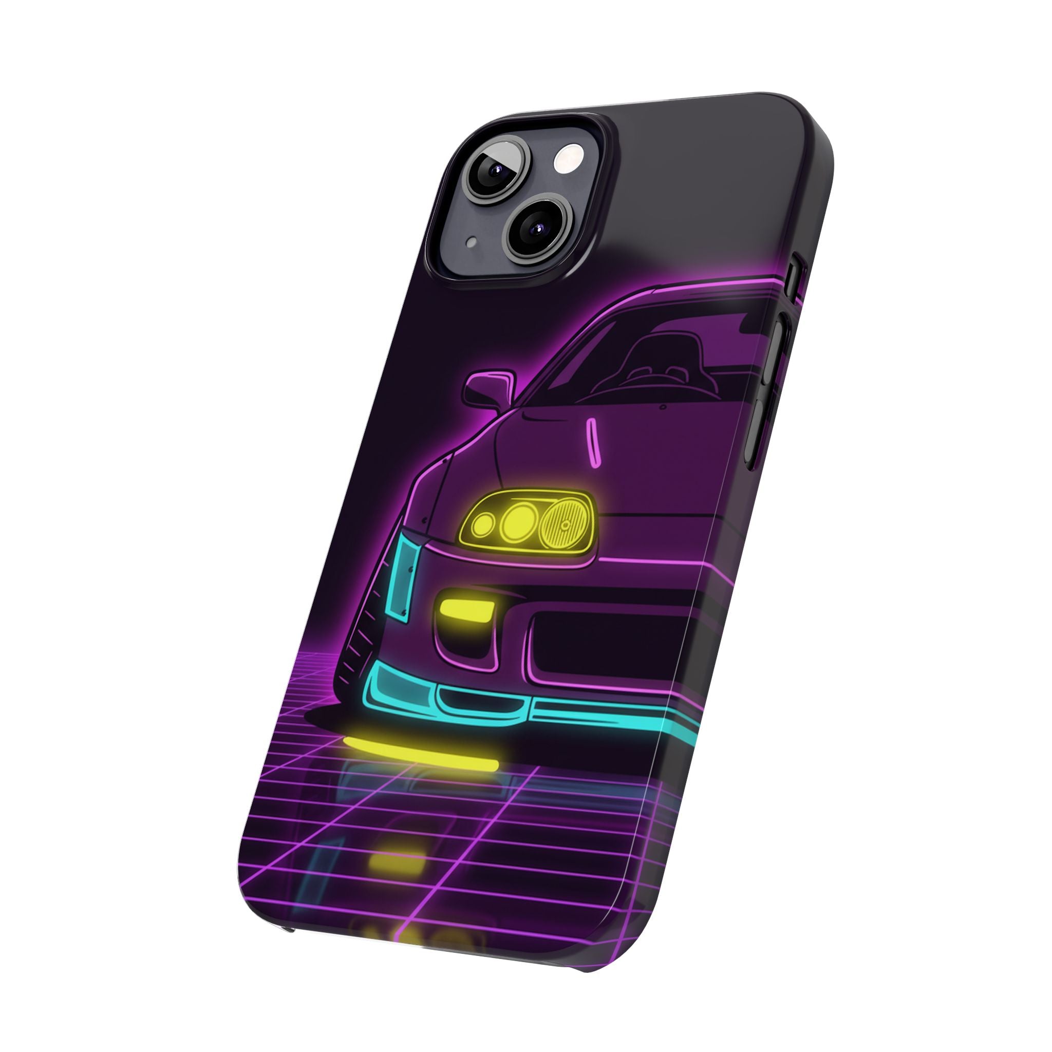 Toyota Supra MK4 Neon Synthwave Phone Case