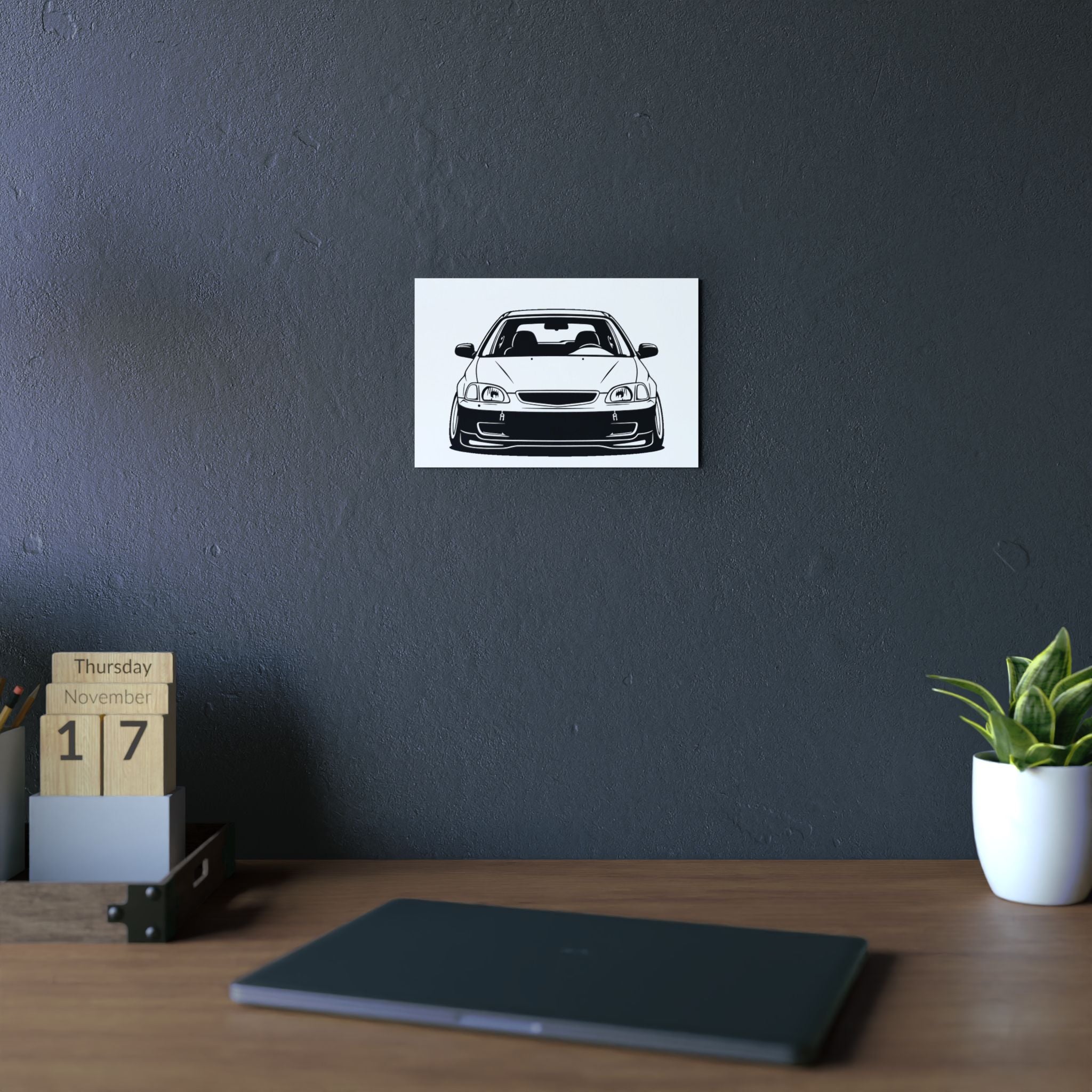 Honda Civic EK Hatch Metal Wall Sign