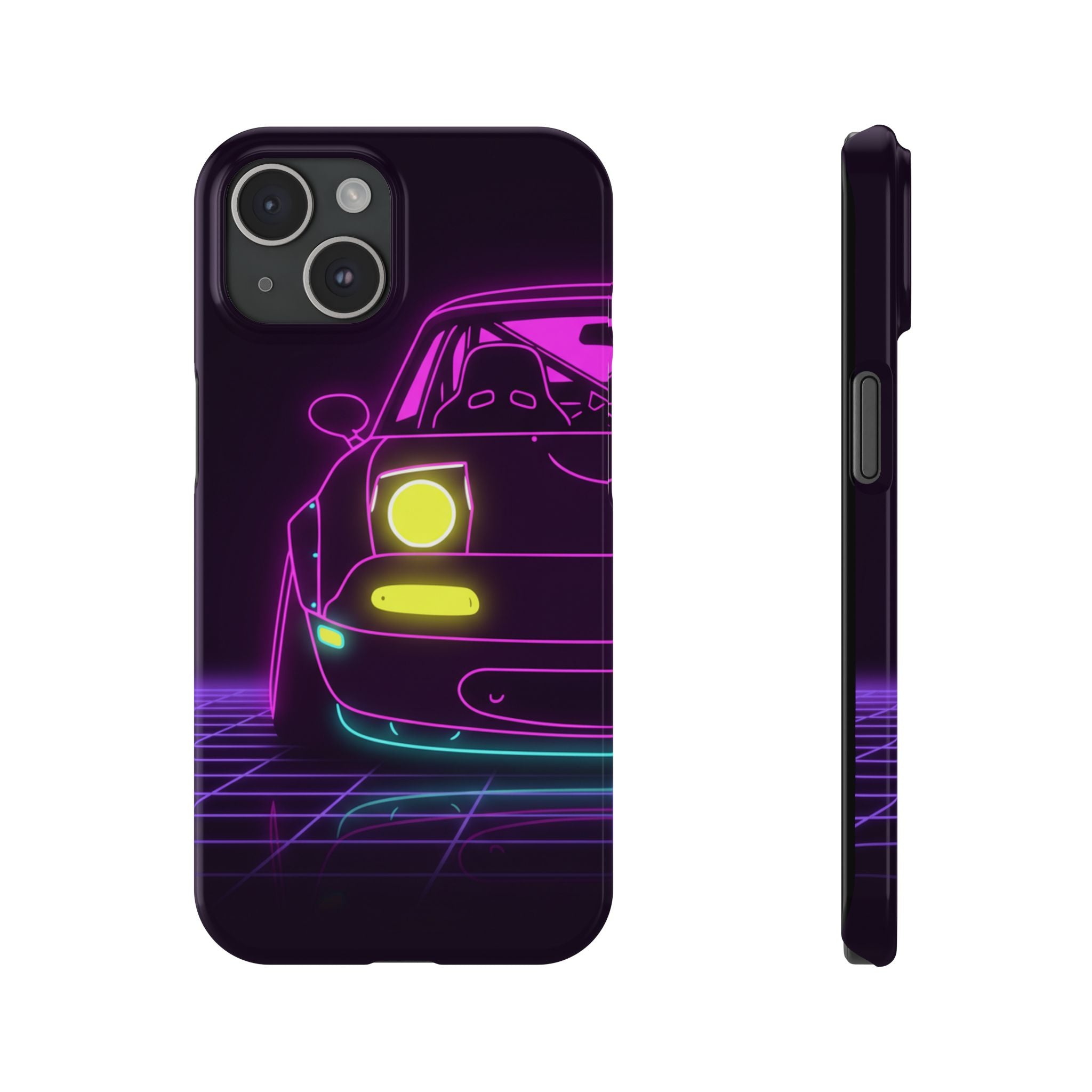 Mazda Miata NA (1989-97) Neon Synthwave Phone Case