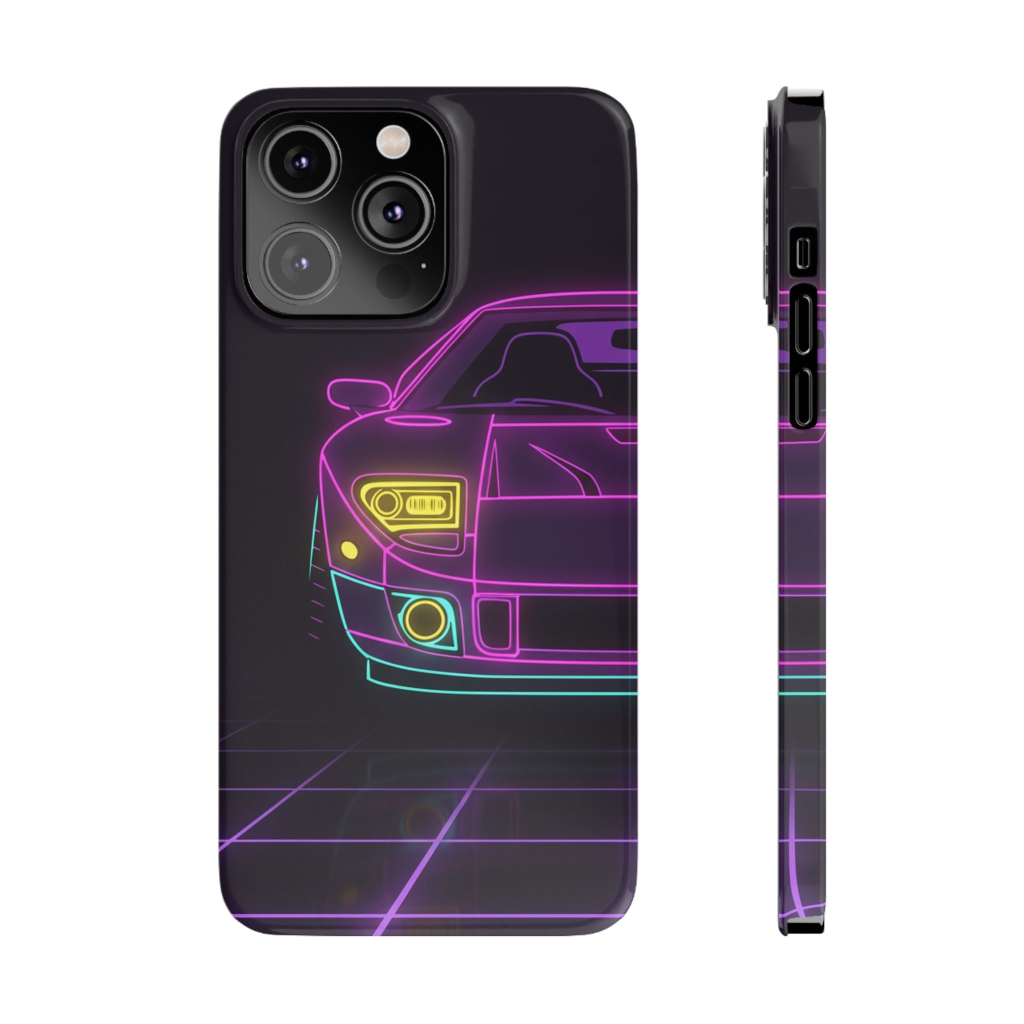 Ford GT40 (1964-69) Neon Synthwave Phone Case