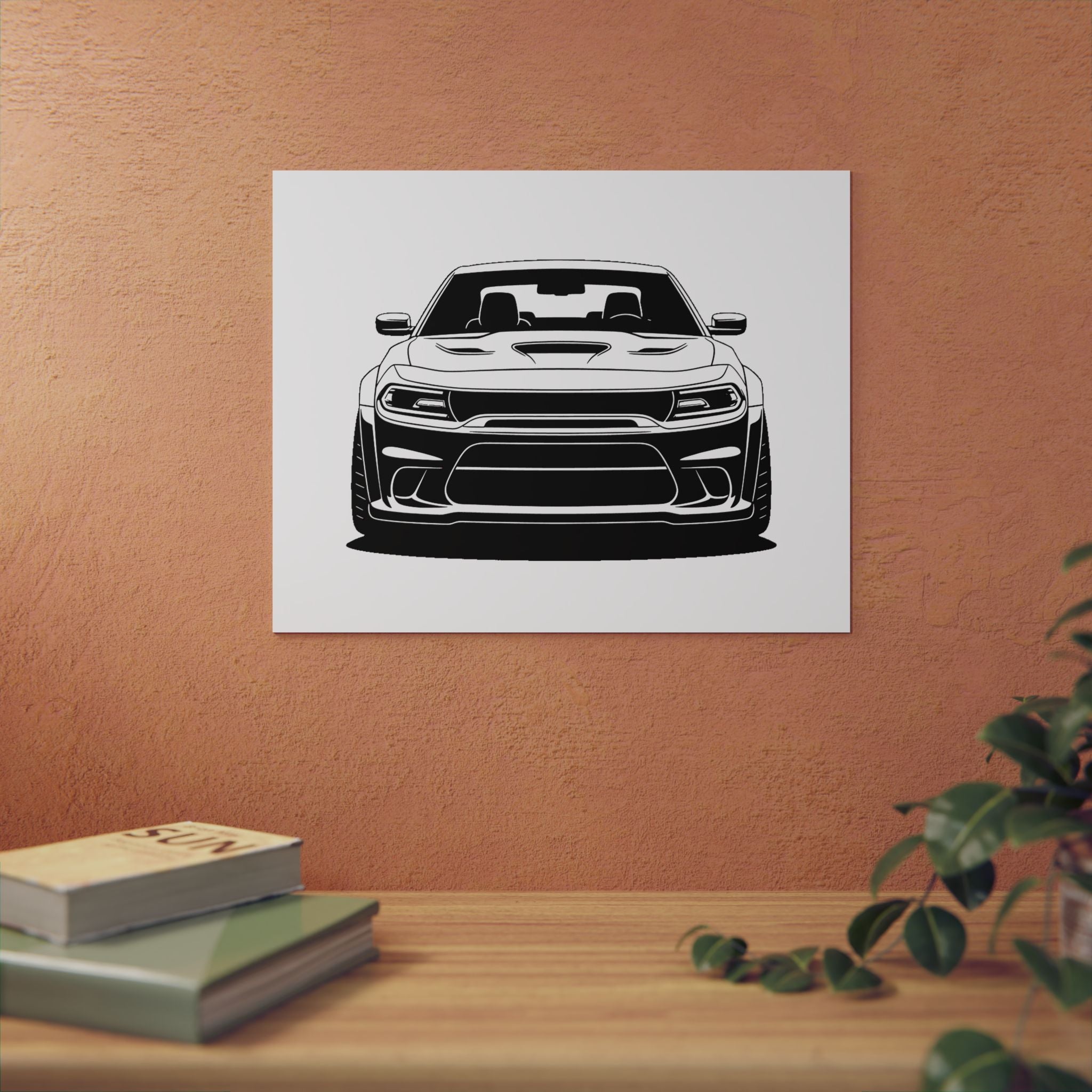 Dodge Challenger SRT Hellcat Metal Wall Sign