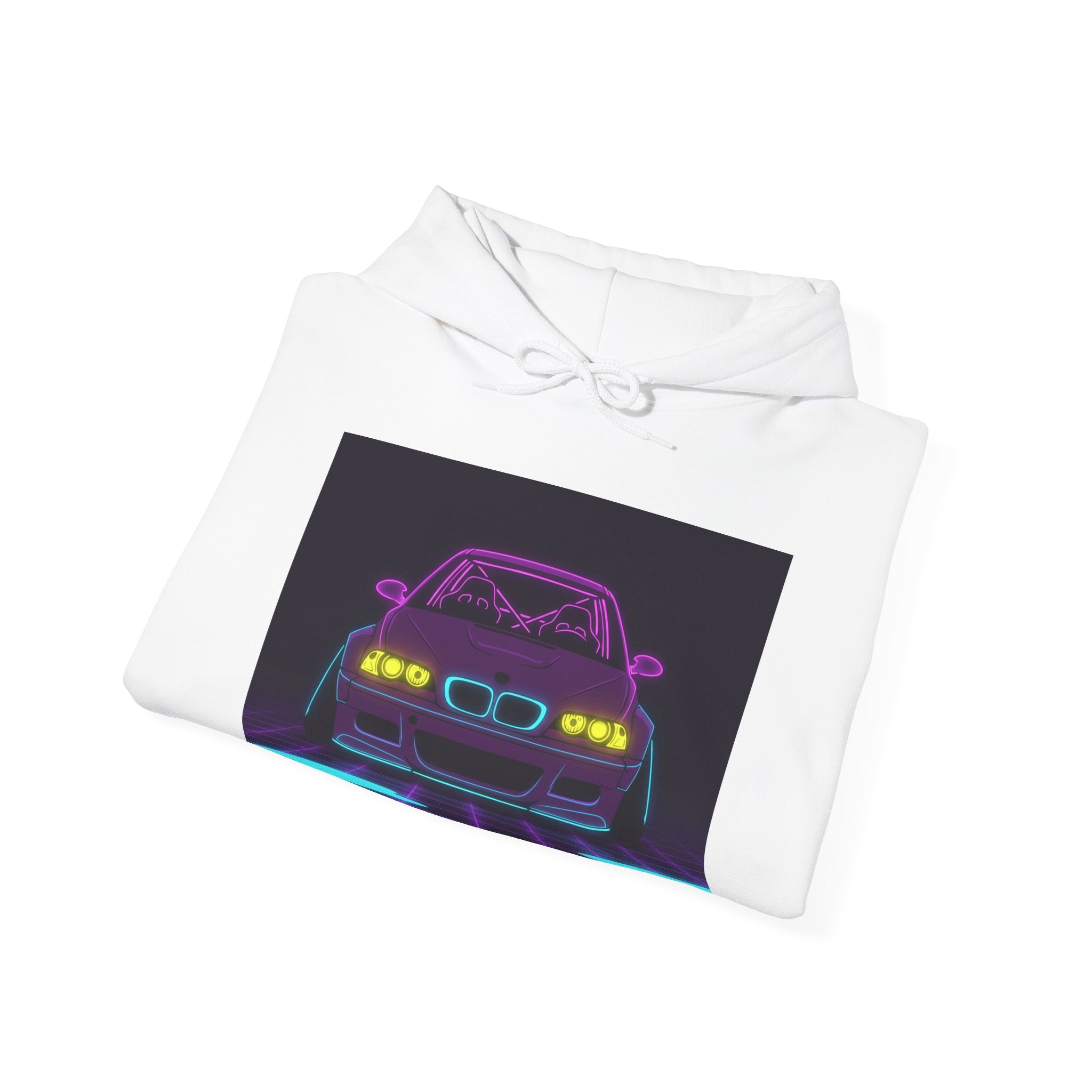 BMW E46 M3 (2000-06) Neon Synthwave Unisex Hoodie