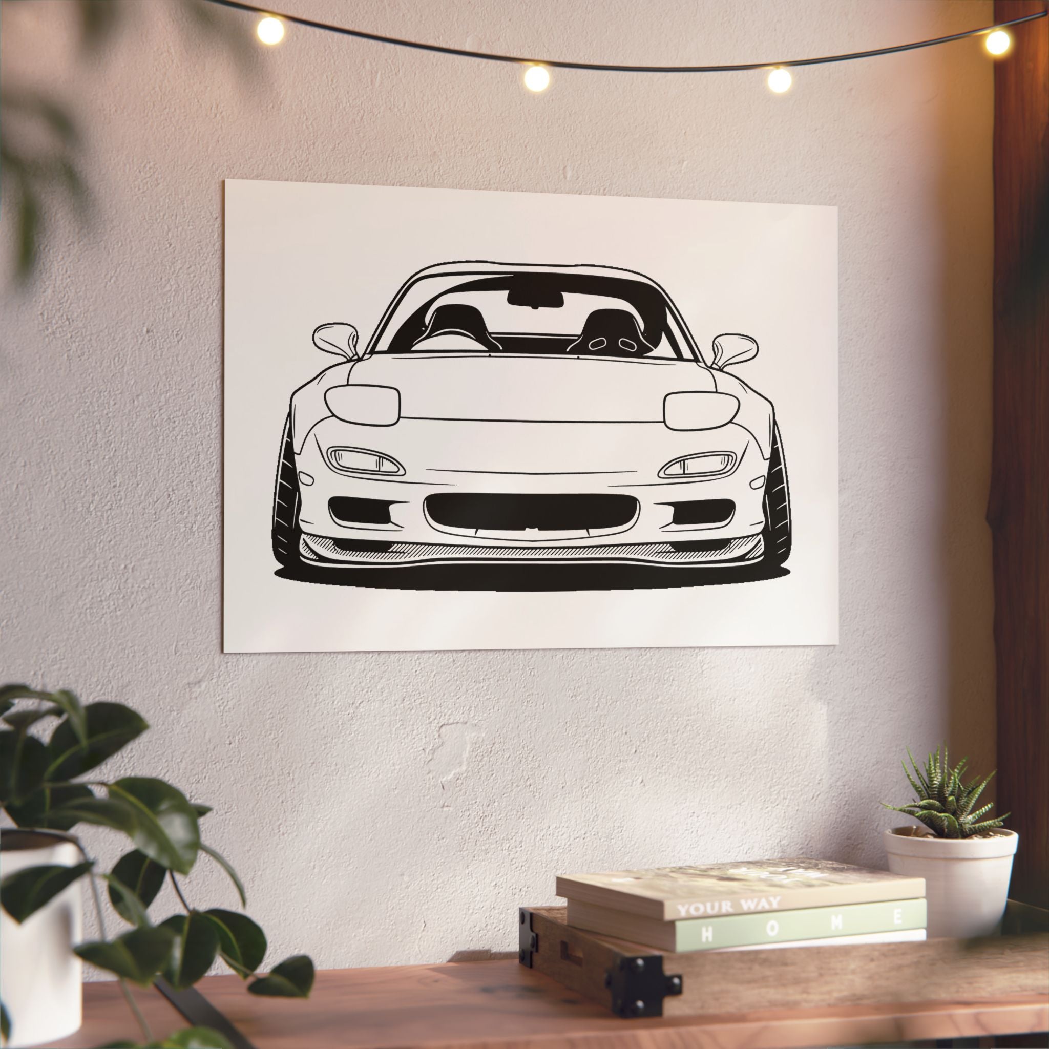 Mazda RX-7 FD Metal Wall Sign