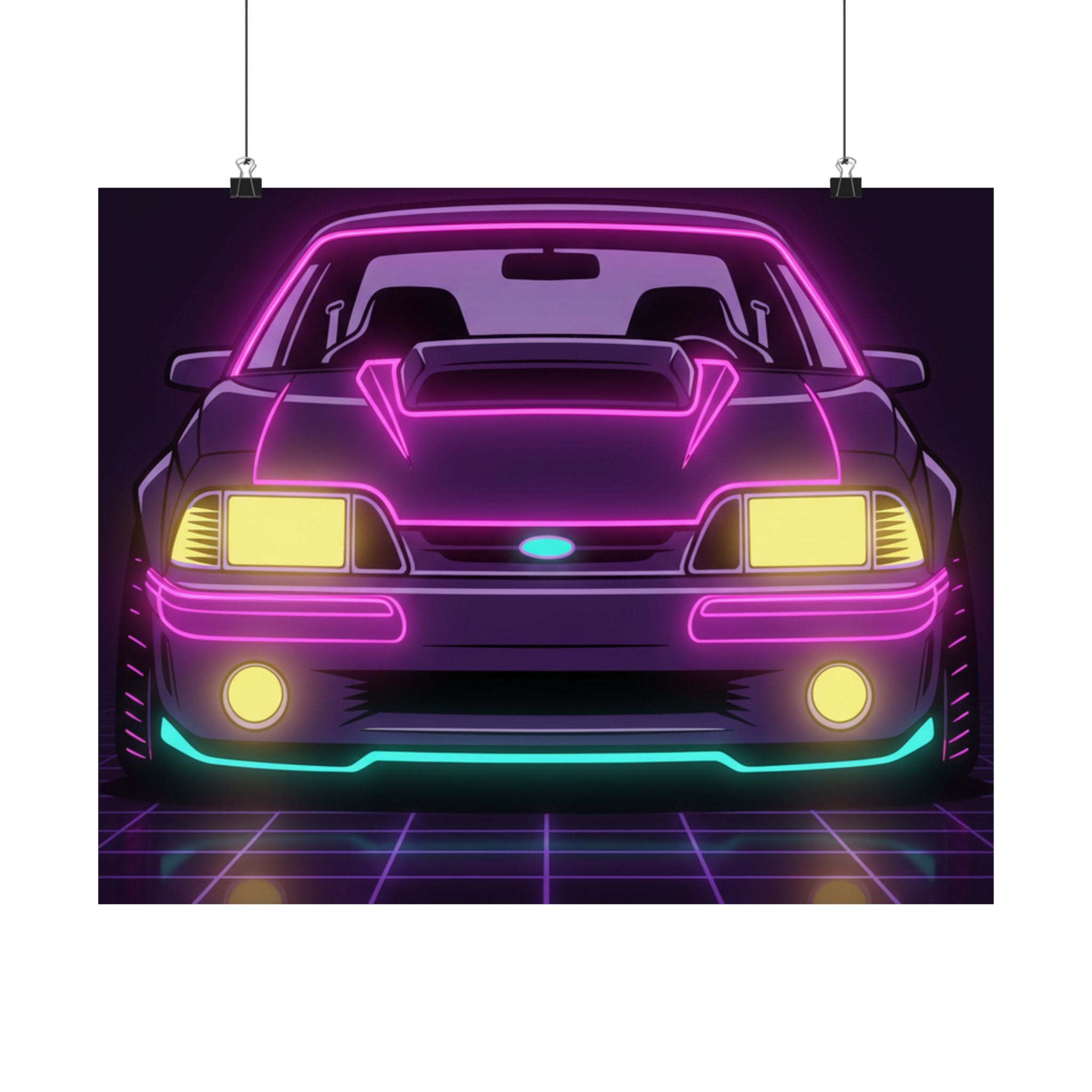 Ford Mustang Fox Body GT Poster