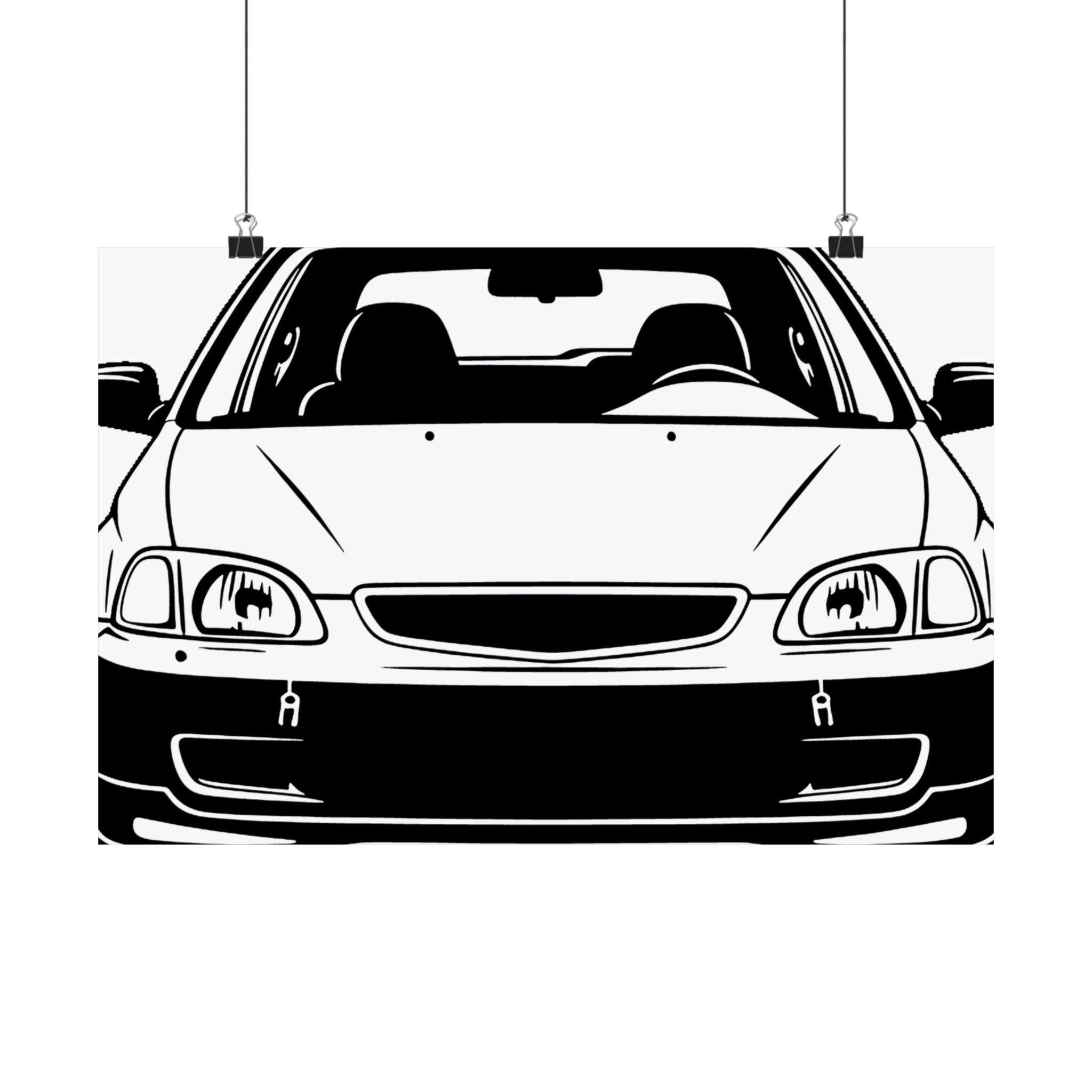 Honda Civic EK Hatch Poster