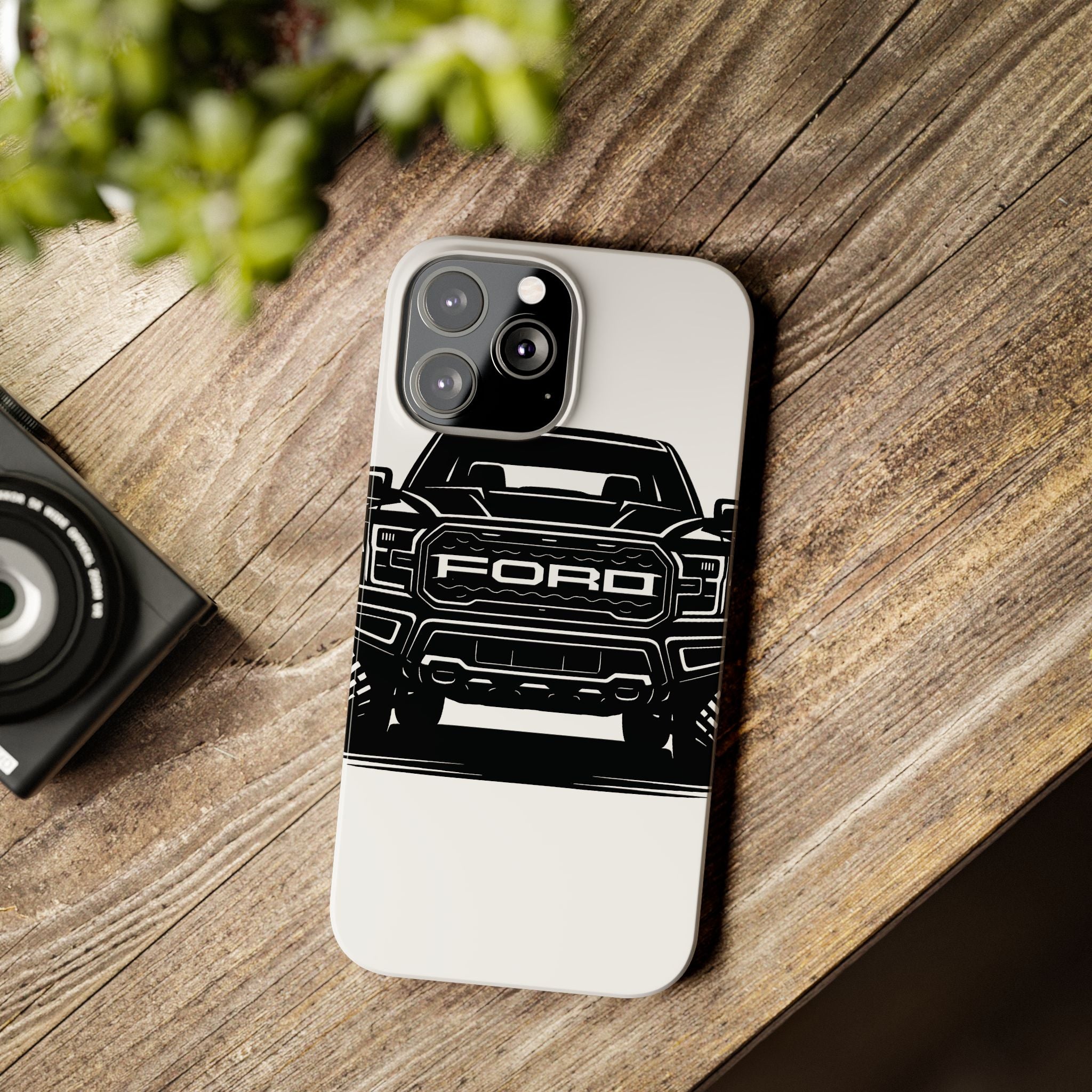 Ford Raptor (Gen 3) Slim Phone Case Greyscale