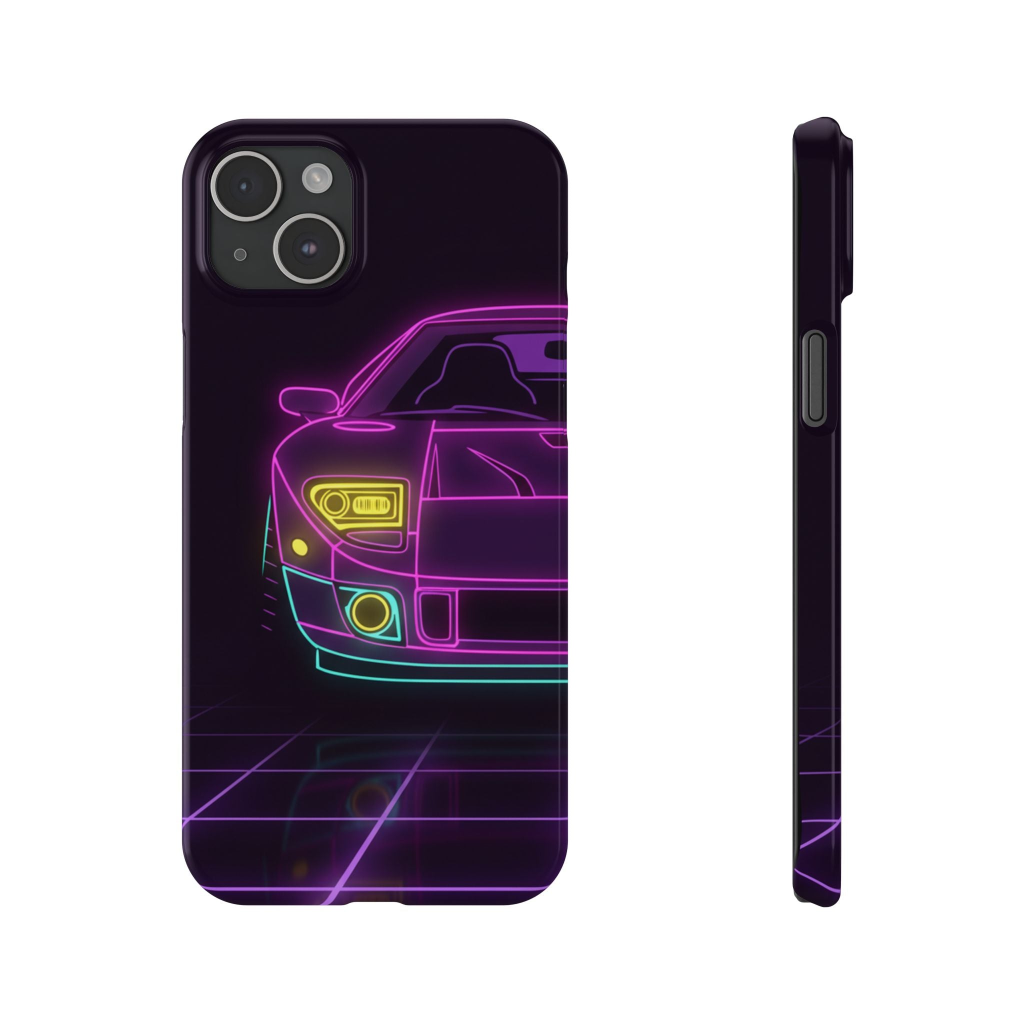 Ford GT40 (1964-69) Neon Synthwave Phone Case