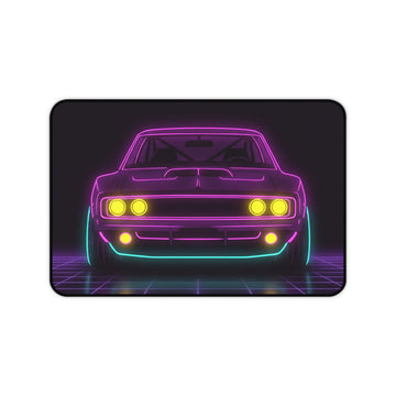 Dodge Charger R/T (1968-70) Neon Synthwave Desk Mat