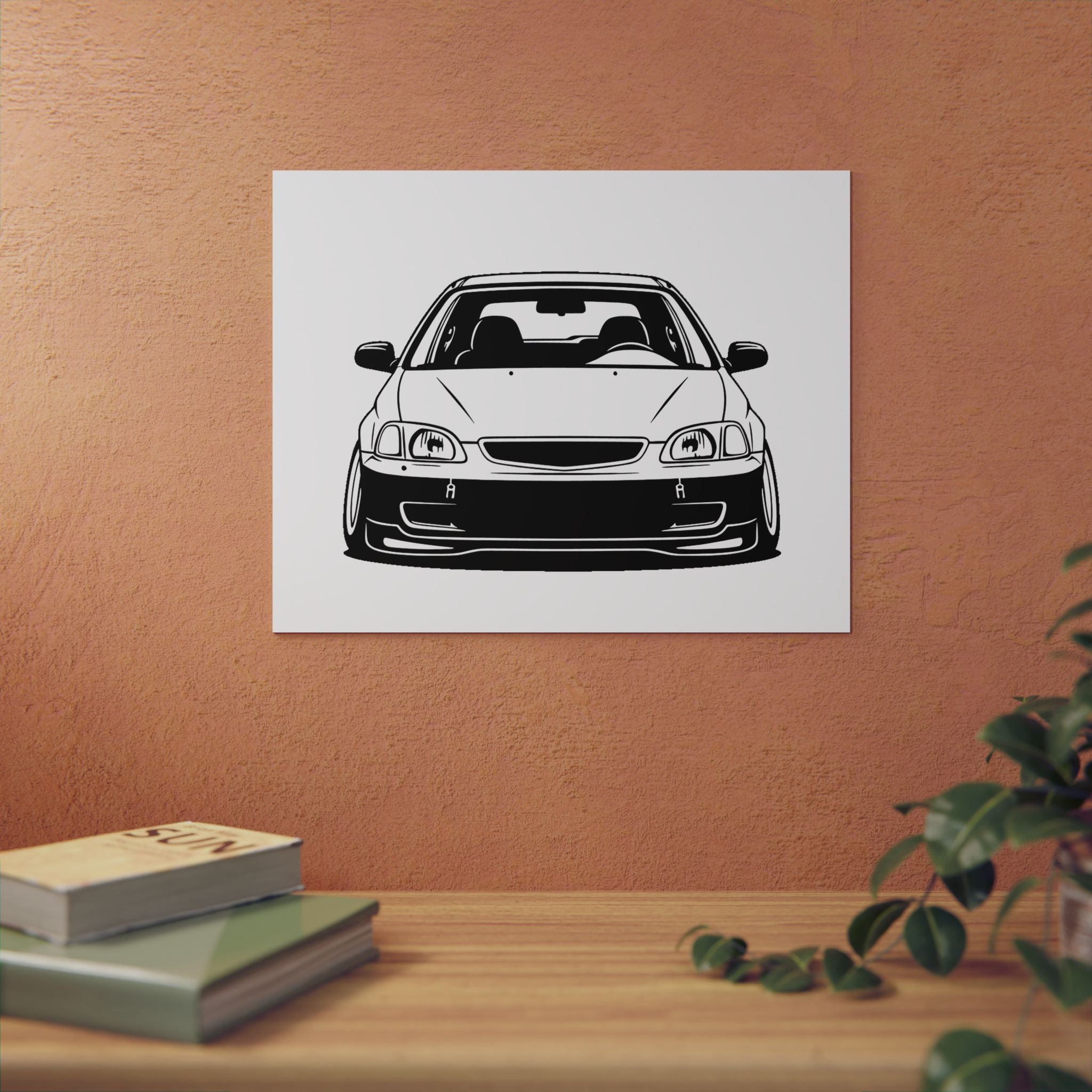Honda Civic EK Hatch Metal Wall Sign
