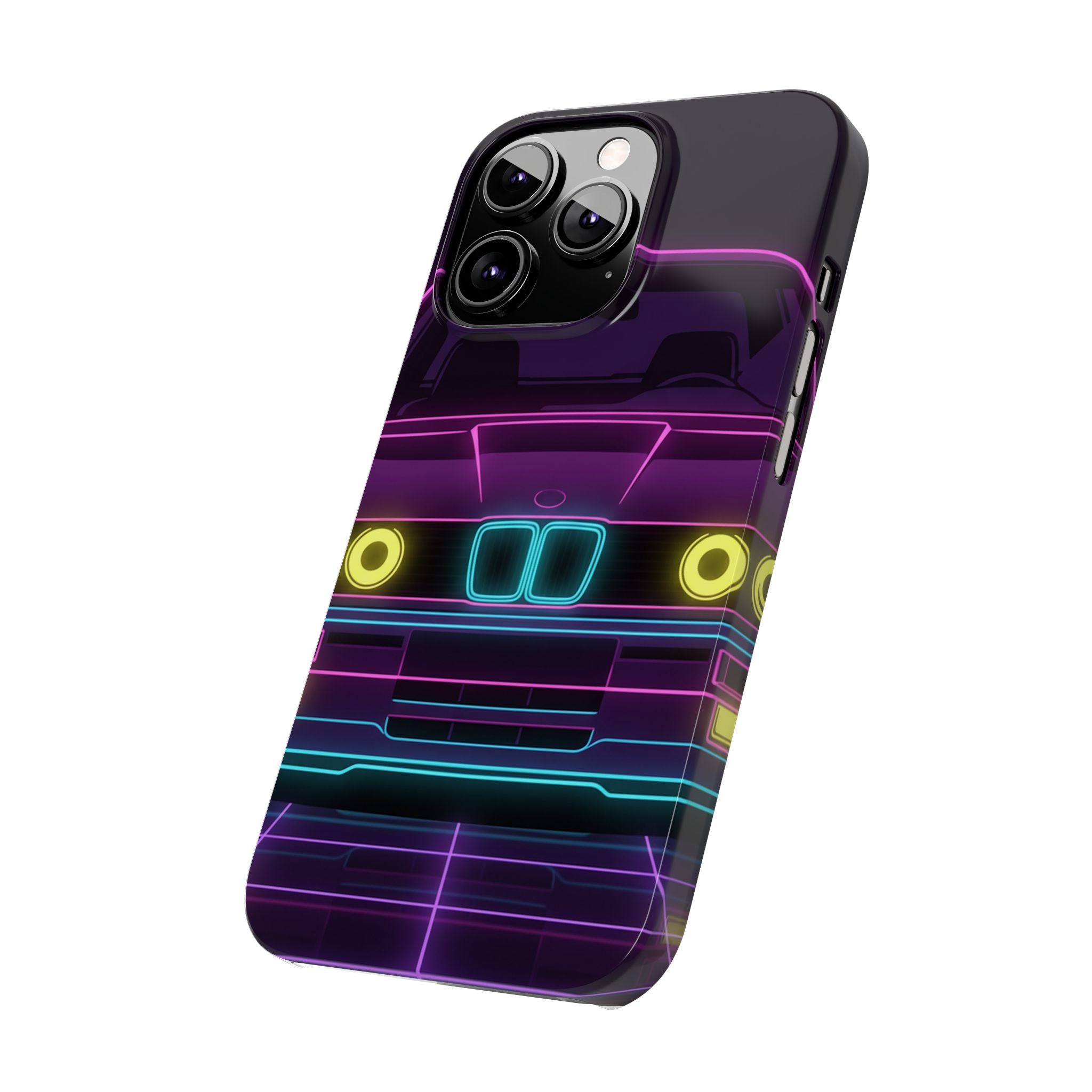 BMW E30 Neon Synthwave Phone Case