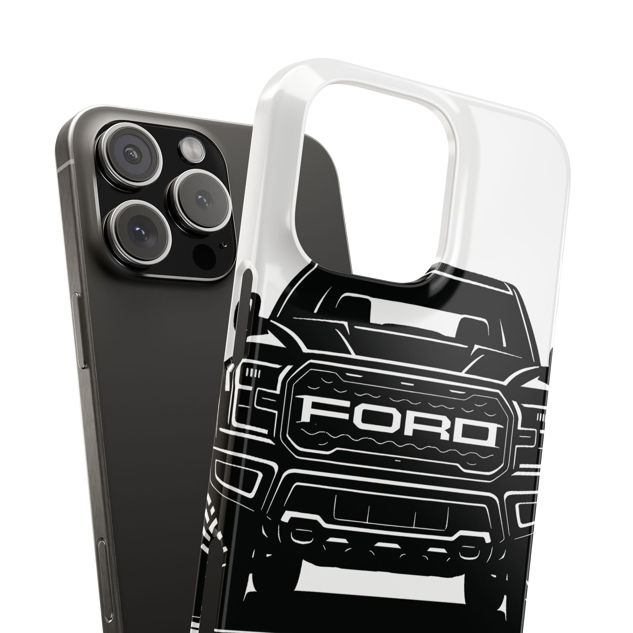 Ford Raptor (Gen 3) Slim Phone Case Greyscale