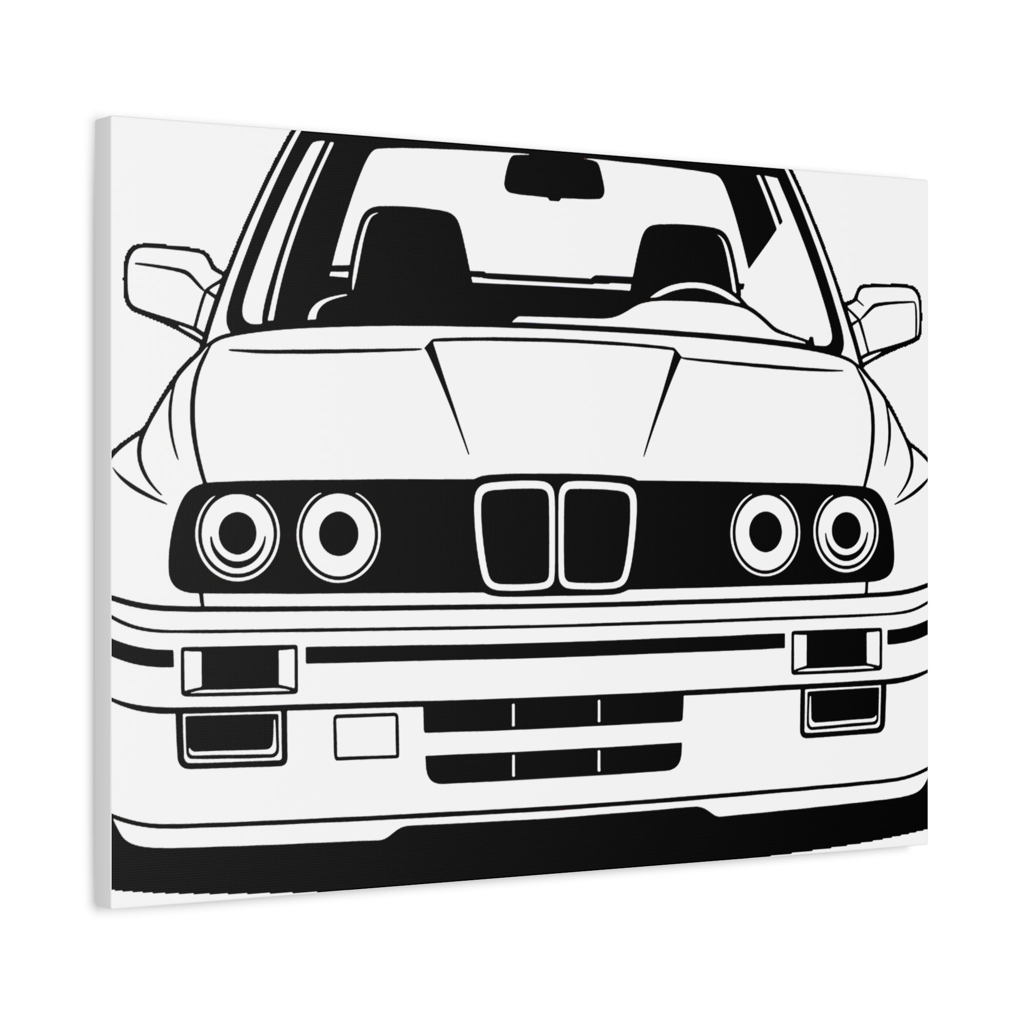 BMW E30 Canvas Wall Art