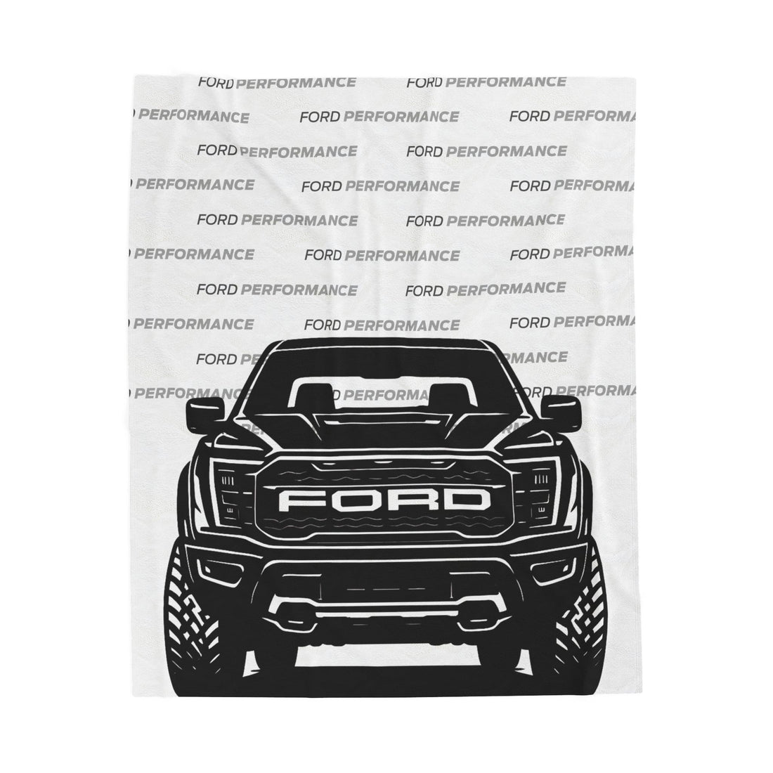 Ford Raptor (Gen 3), Ford Performance Velveteen Plush Blanket Greyscale