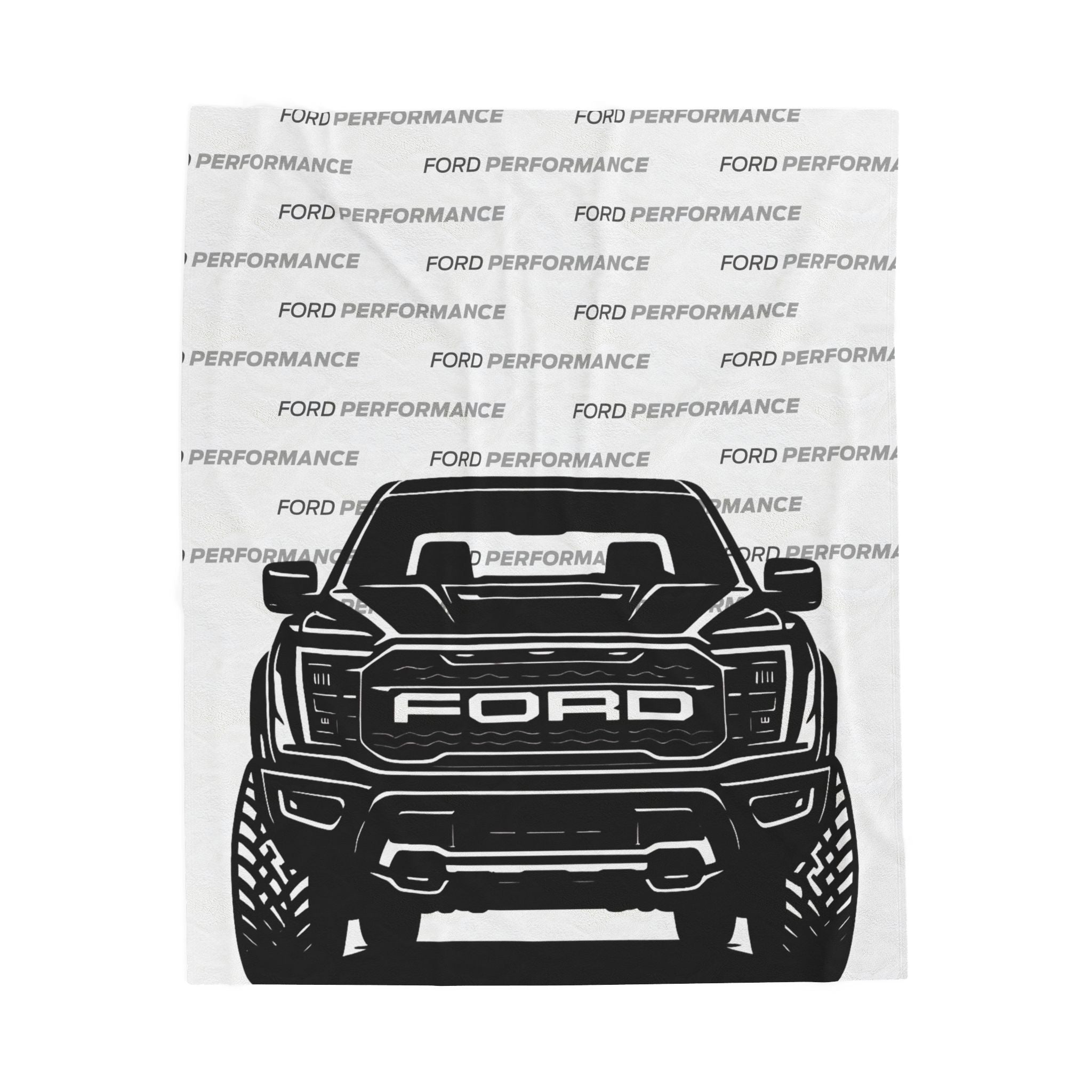 Ford Raptor (Gen 3), Ford Performance Velveteen Plush Blanket Greyscale