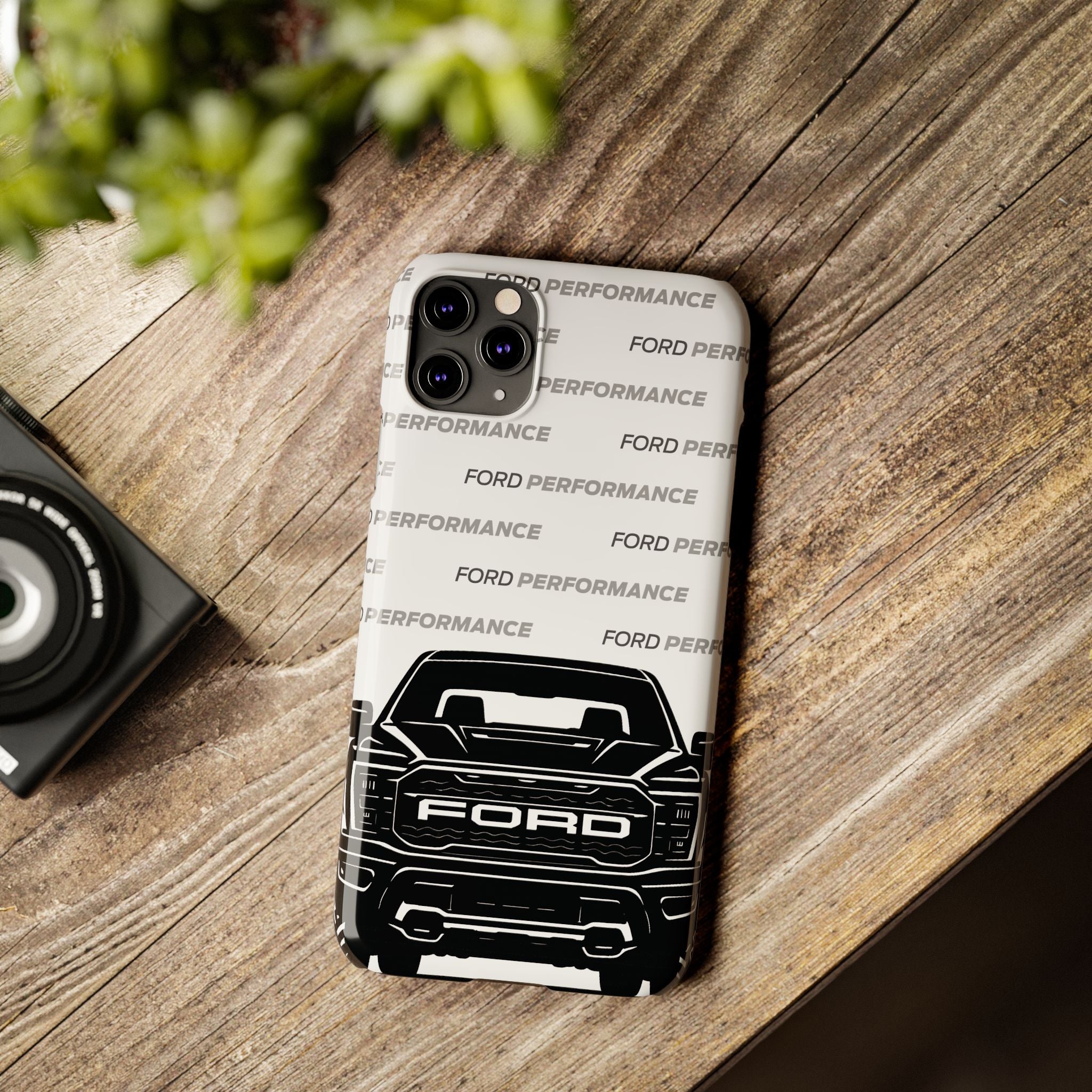 Ford Raptor (Gen 3) Slim Phone Case Greyscale