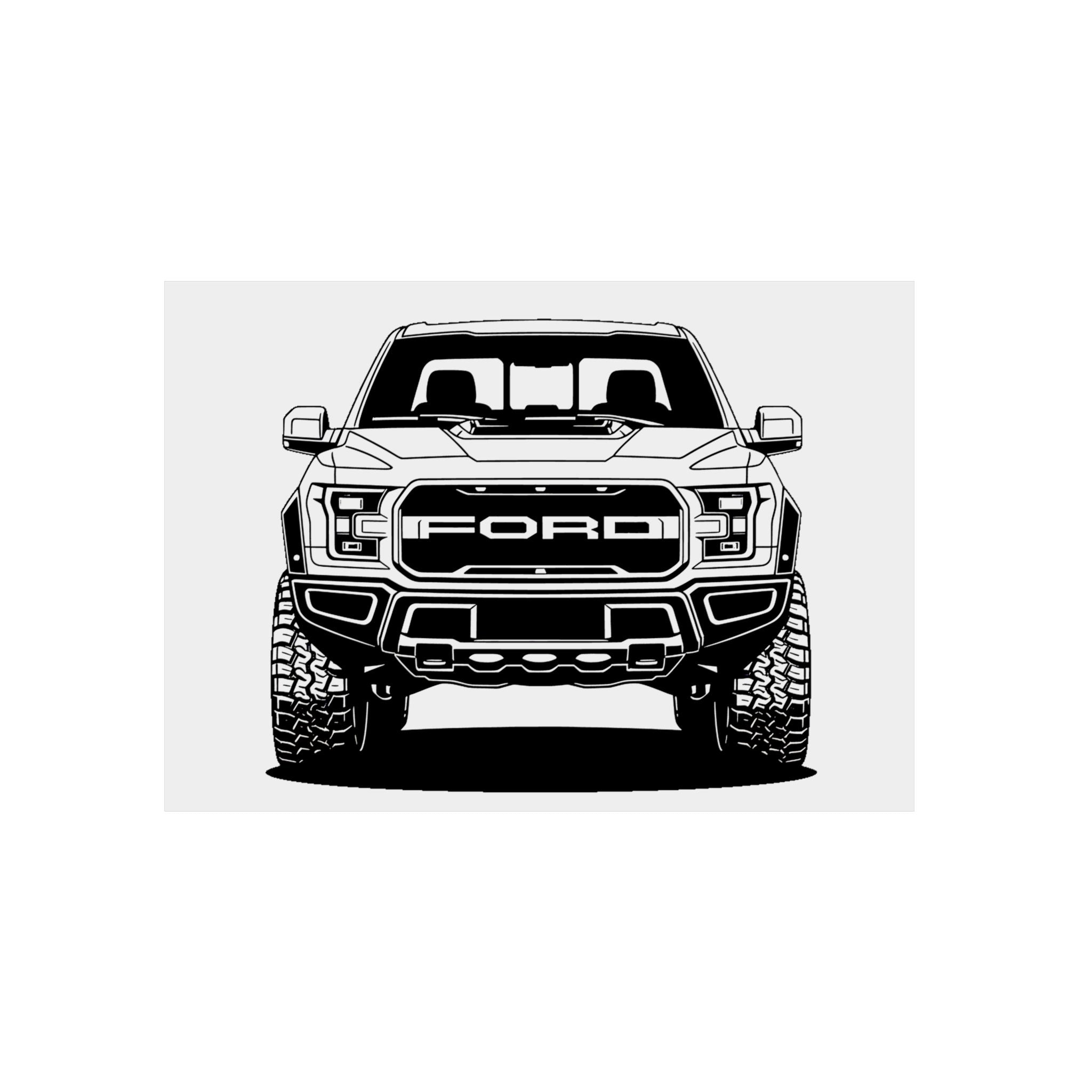Ford F-150 Raptor Gen 2 Metal Wall Sign