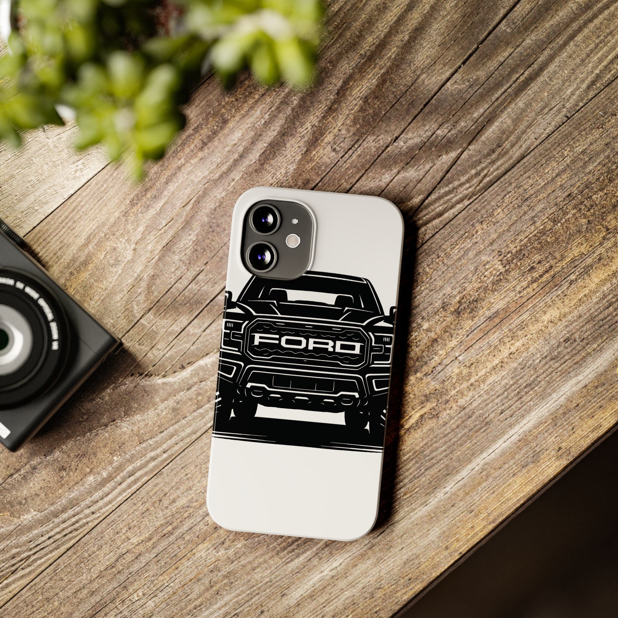 Ford Raptor (Gen 3) Slim Phone Case Greyscale