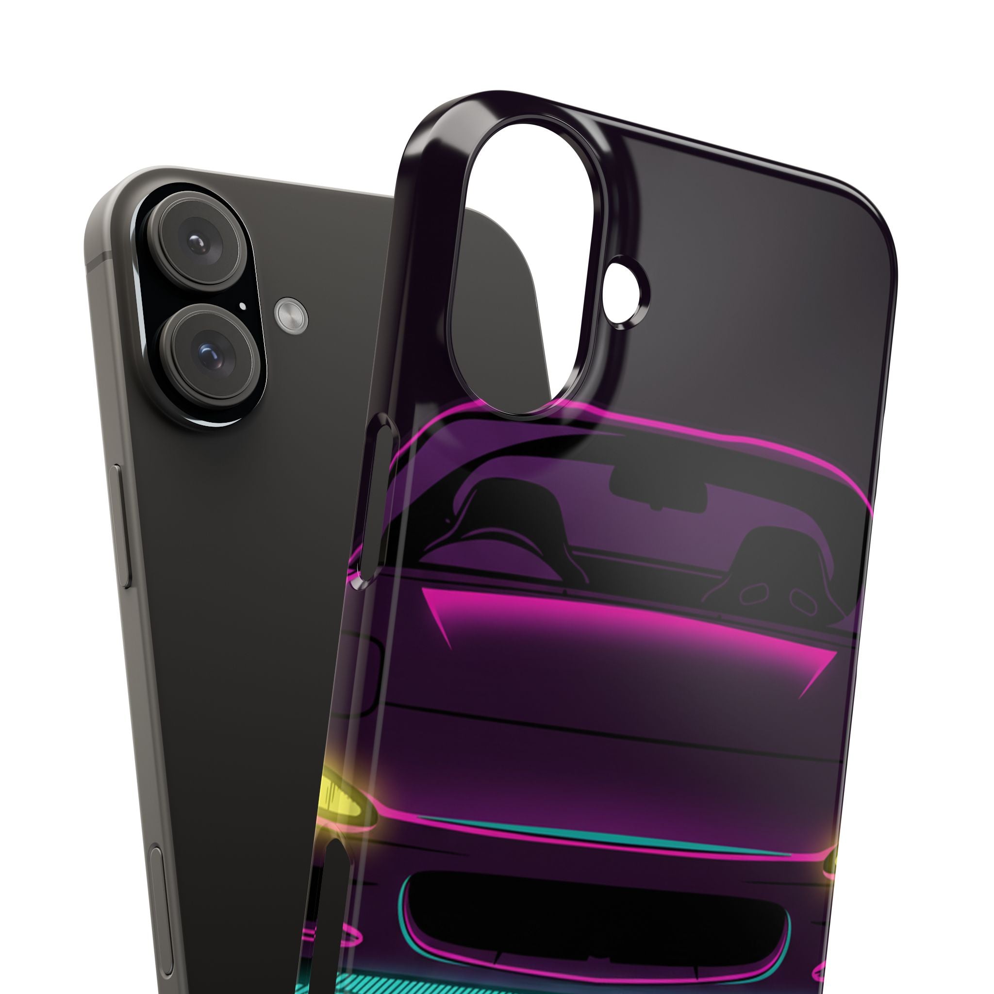 Mazda RX-7 FD Neon Synthwave Phone Case
