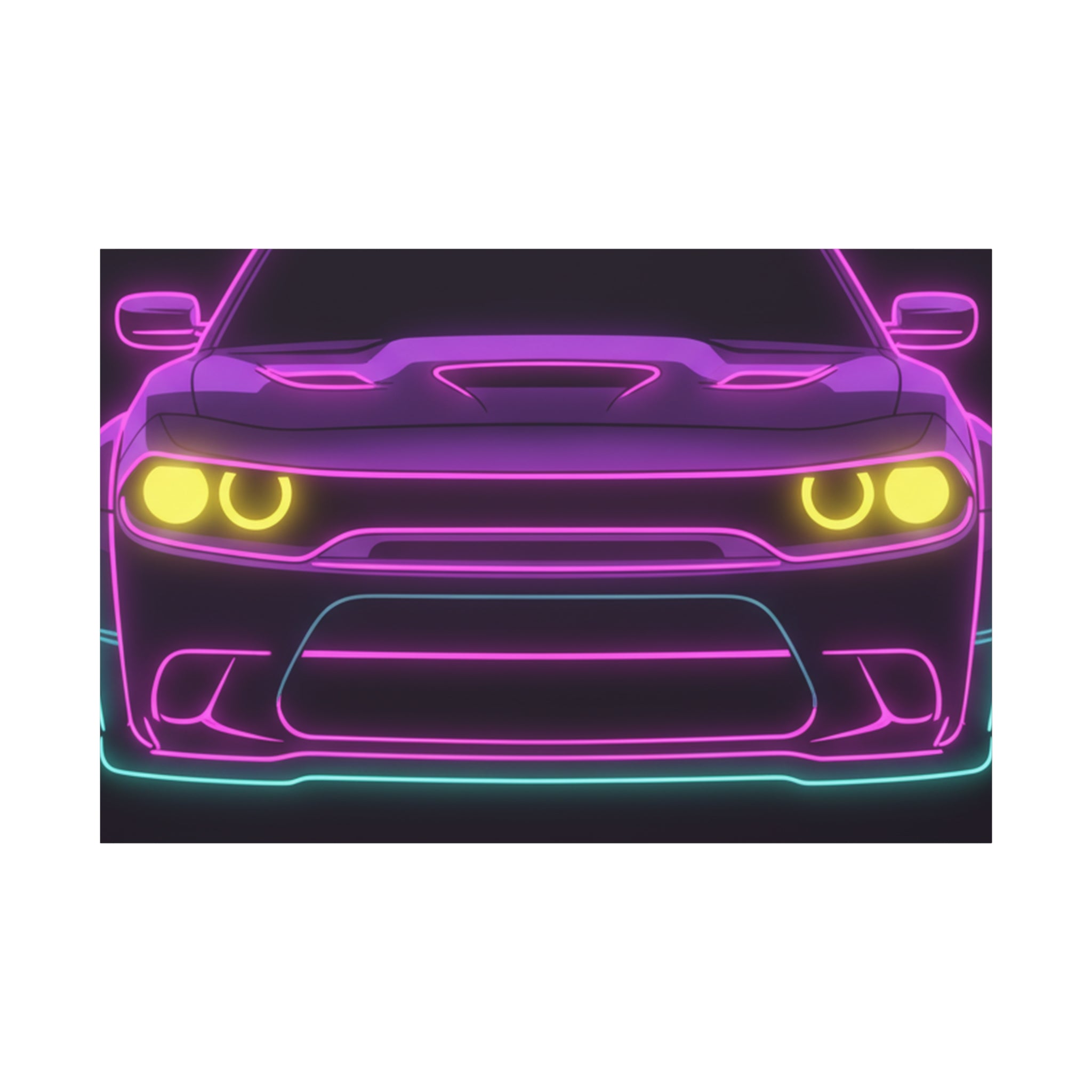 Dodge Challenger SRT Hellcat Canvas Wall Art