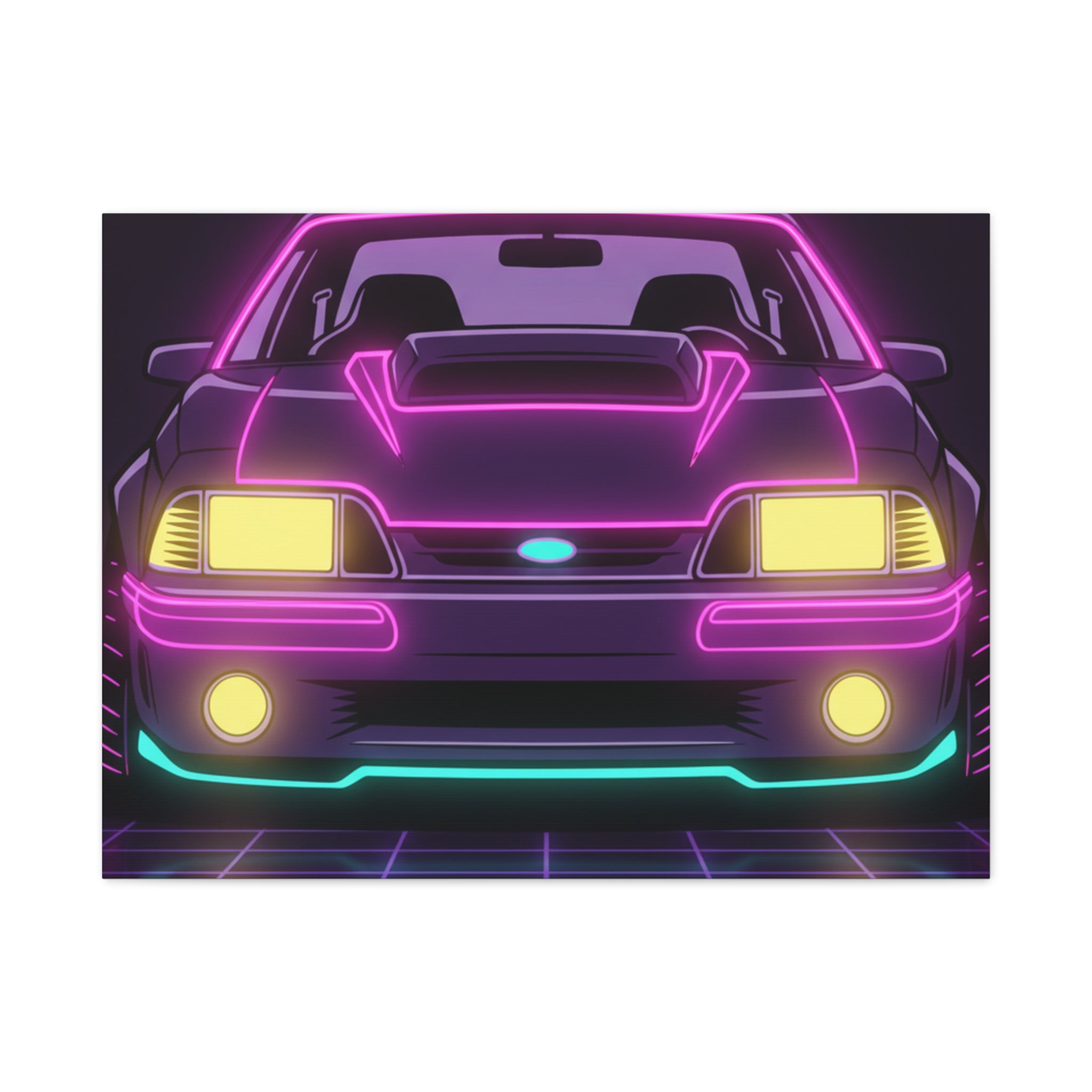 Ford Mustang Fox Body GT Canvas Wall Art