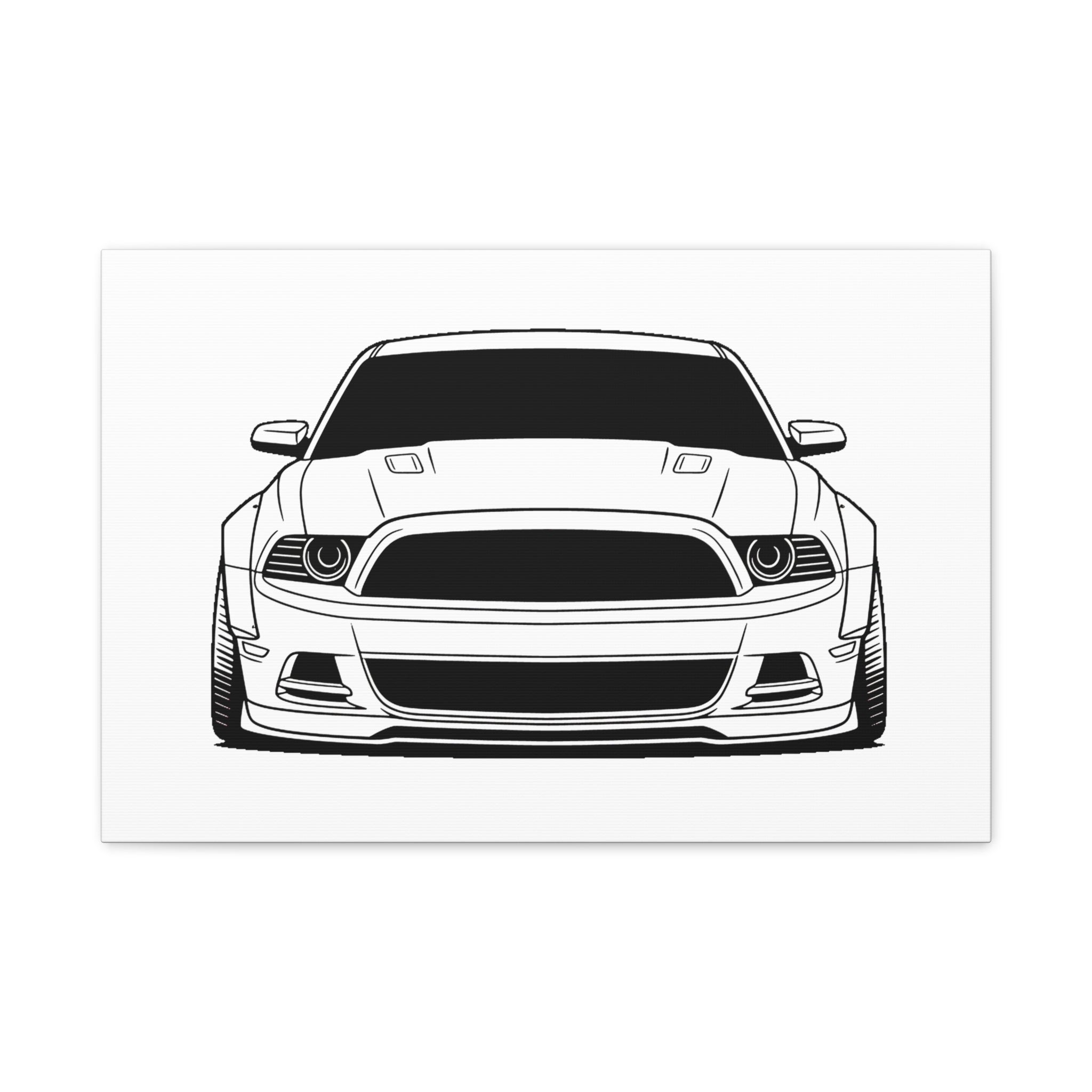 Ford Mustang GT (S197) Canvas Wall Art