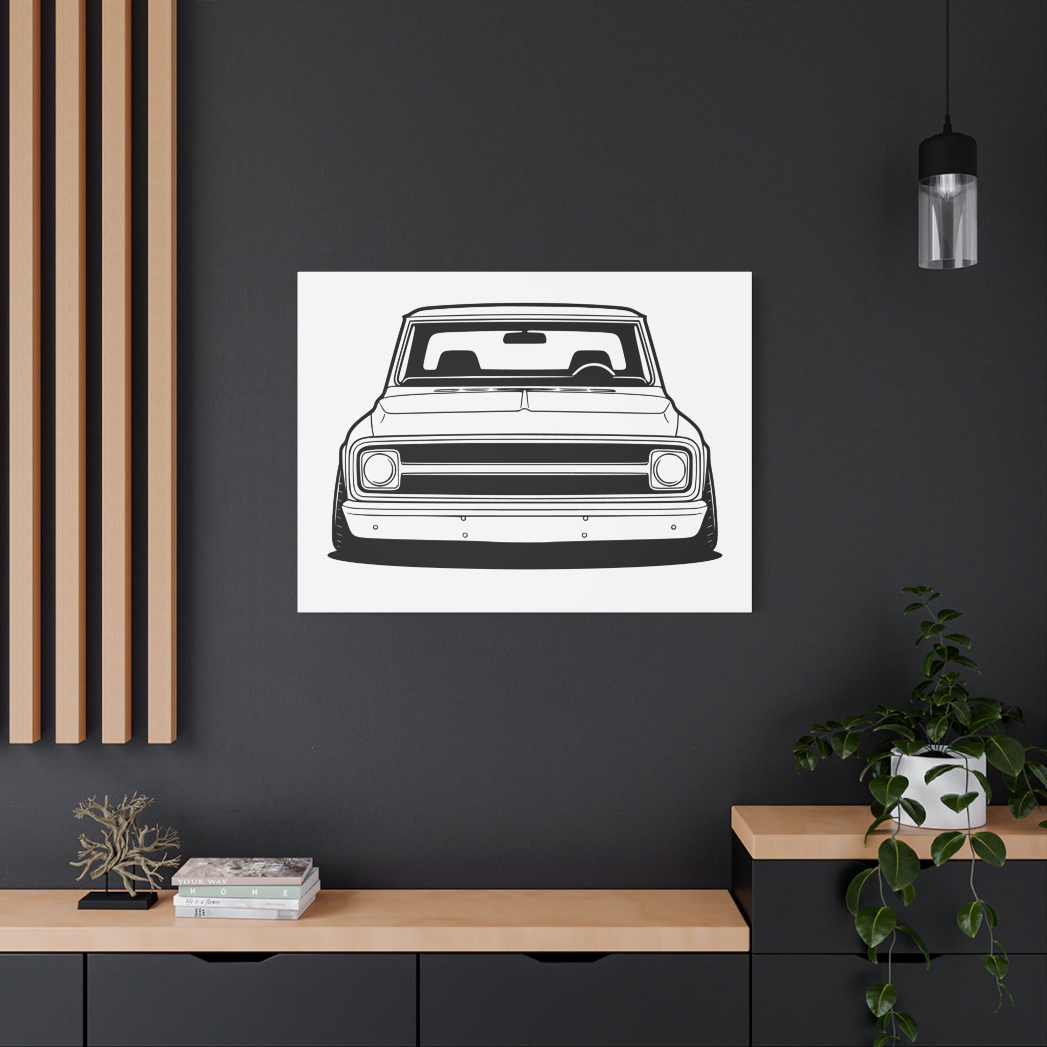 Chevy C10 Pickup (1967-72) Pro-Touring Canvas Wall Art