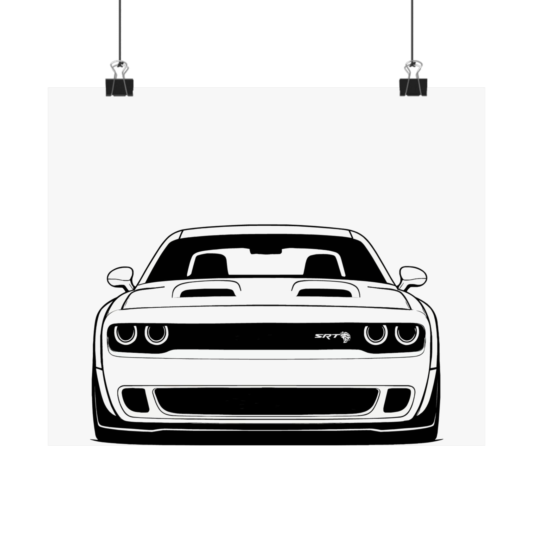 Dodge Challenger SRT Hellcat Poster