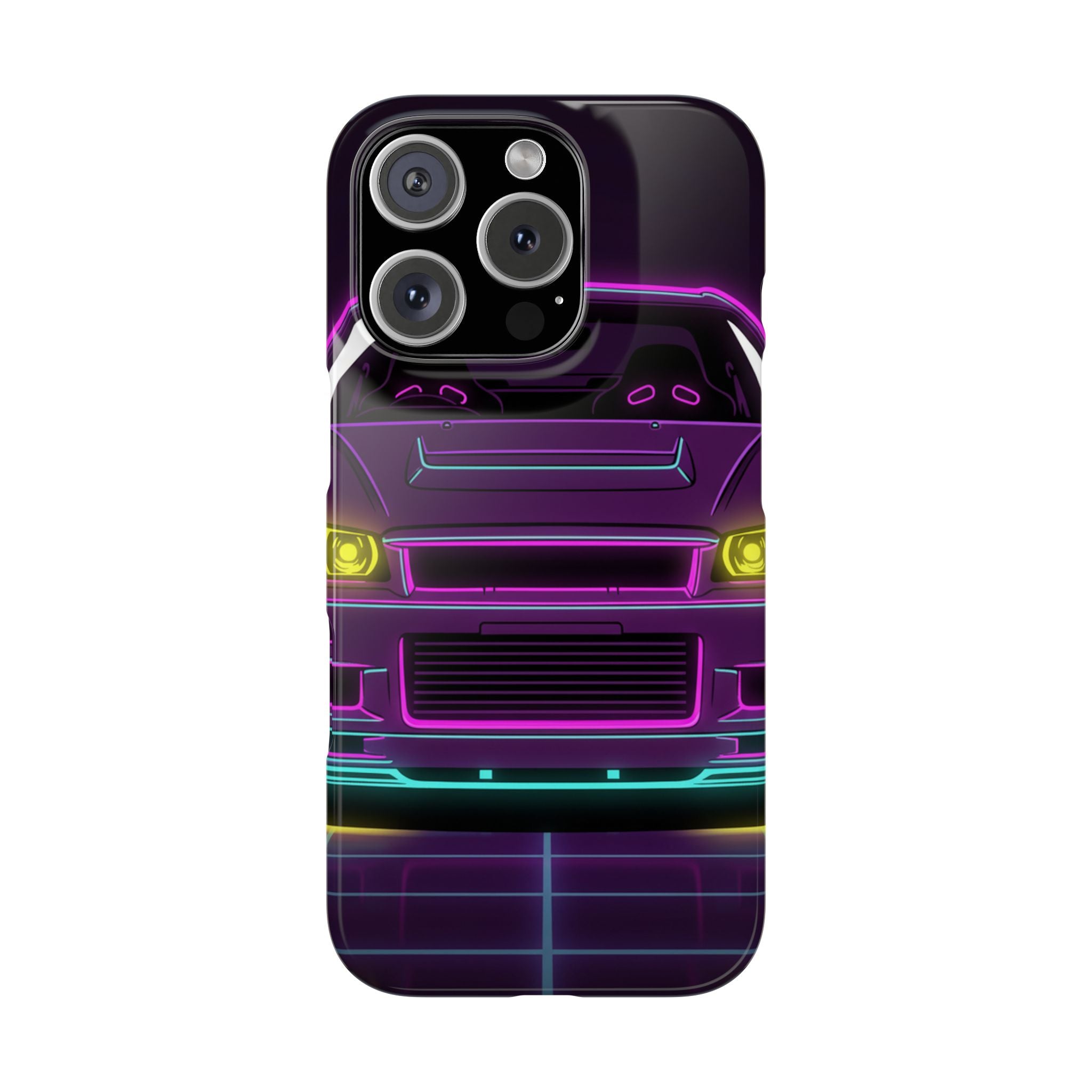 Nissan GT-R Neon Synthwave Phone Case