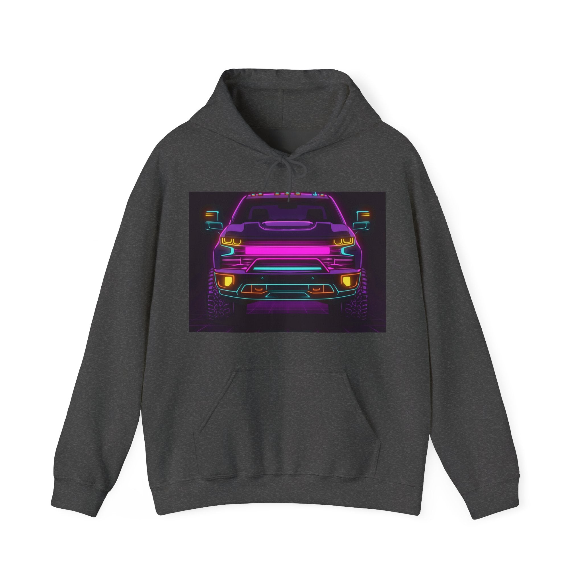 Chevy Silverado Trail Boss (2019+) Neon Synthwave Unisex Hoodie