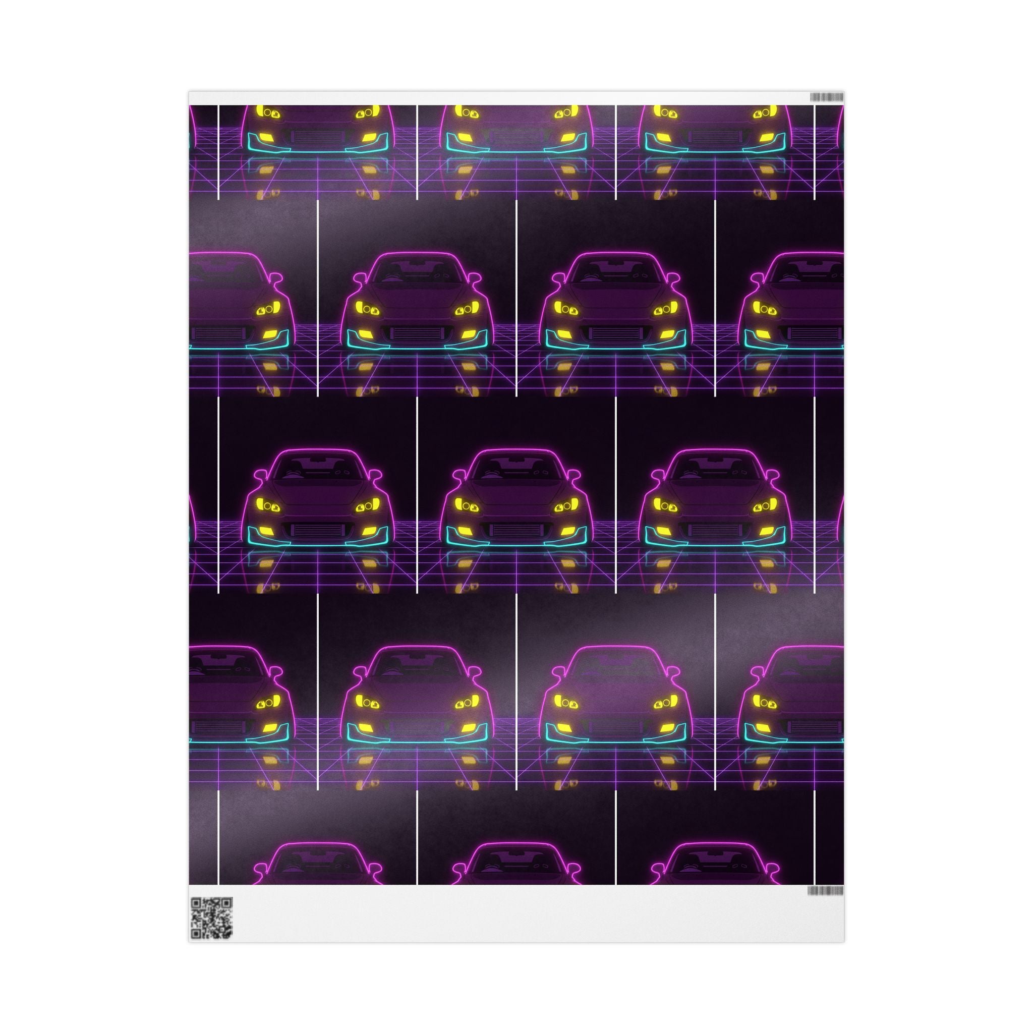 Honda S2000 (1999-09) Neon Synthwave Gift Wrapping Paper