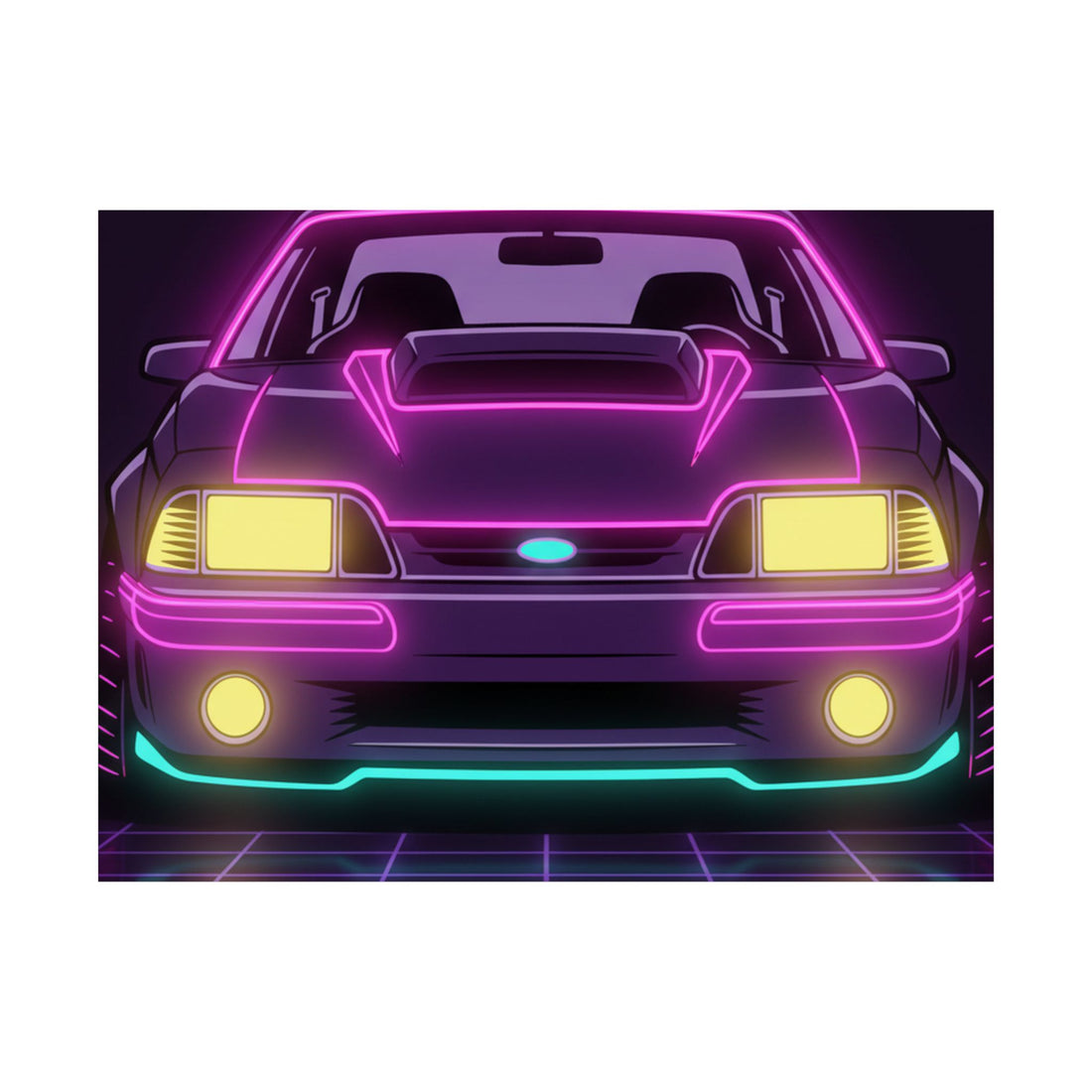 Ford Mustang Fox Body GT Poster