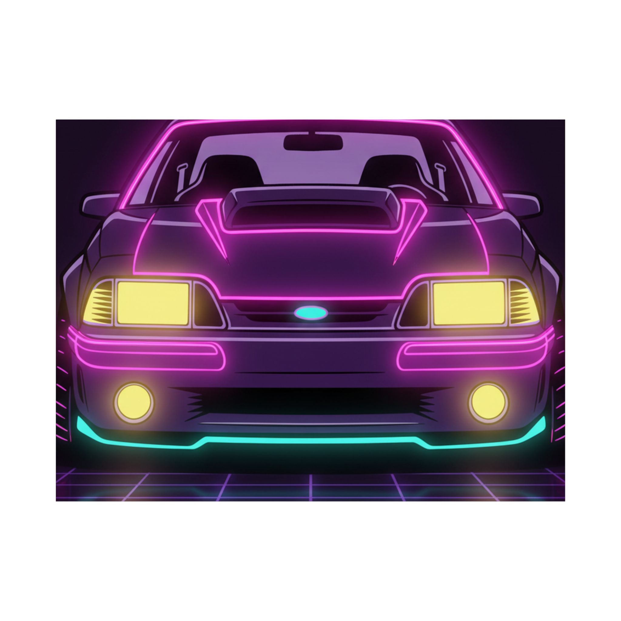Ford Mustang Fox Body GT Poster