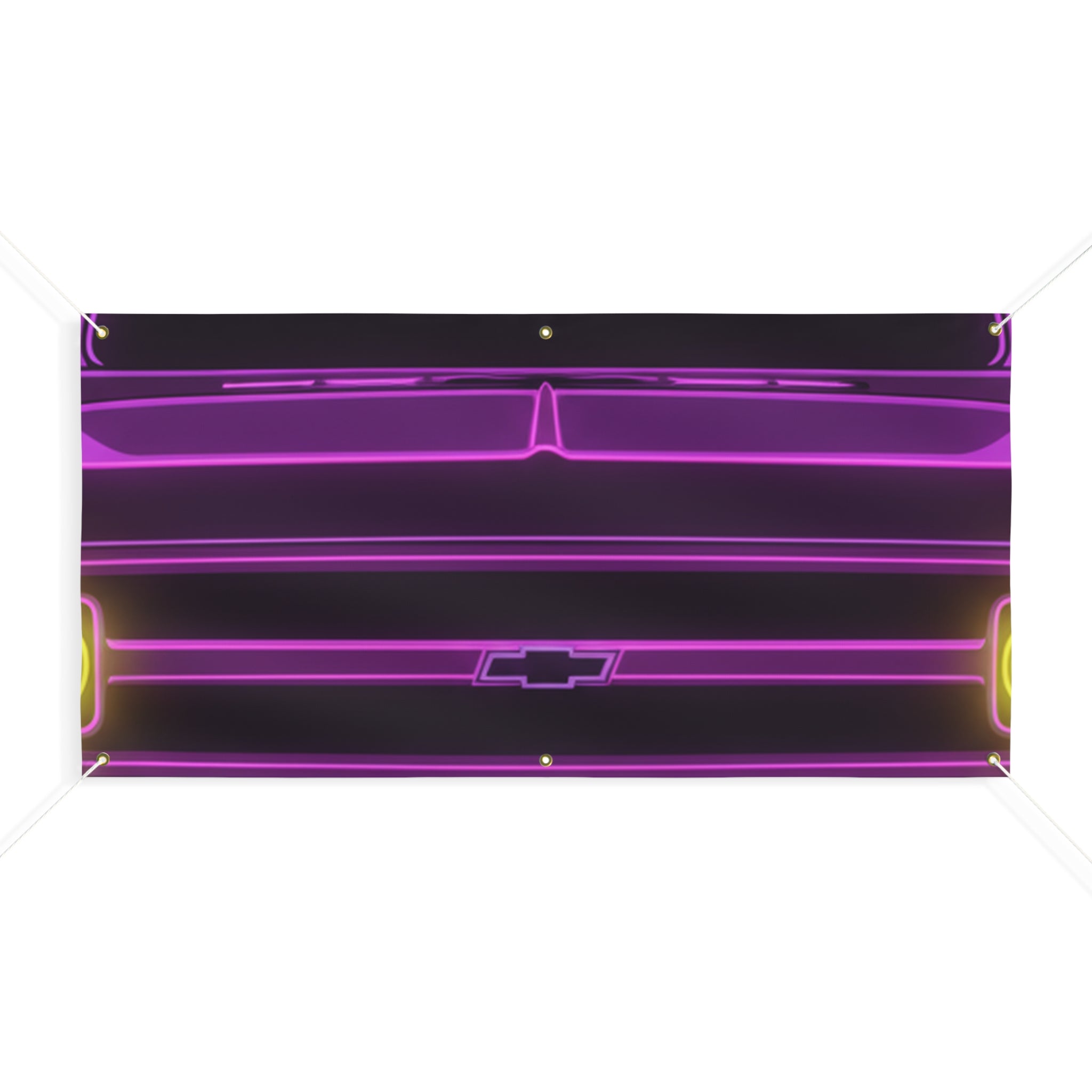 Chevy C10 Pickup (1967-72) Pro-Touring Neon Synthwave Banner