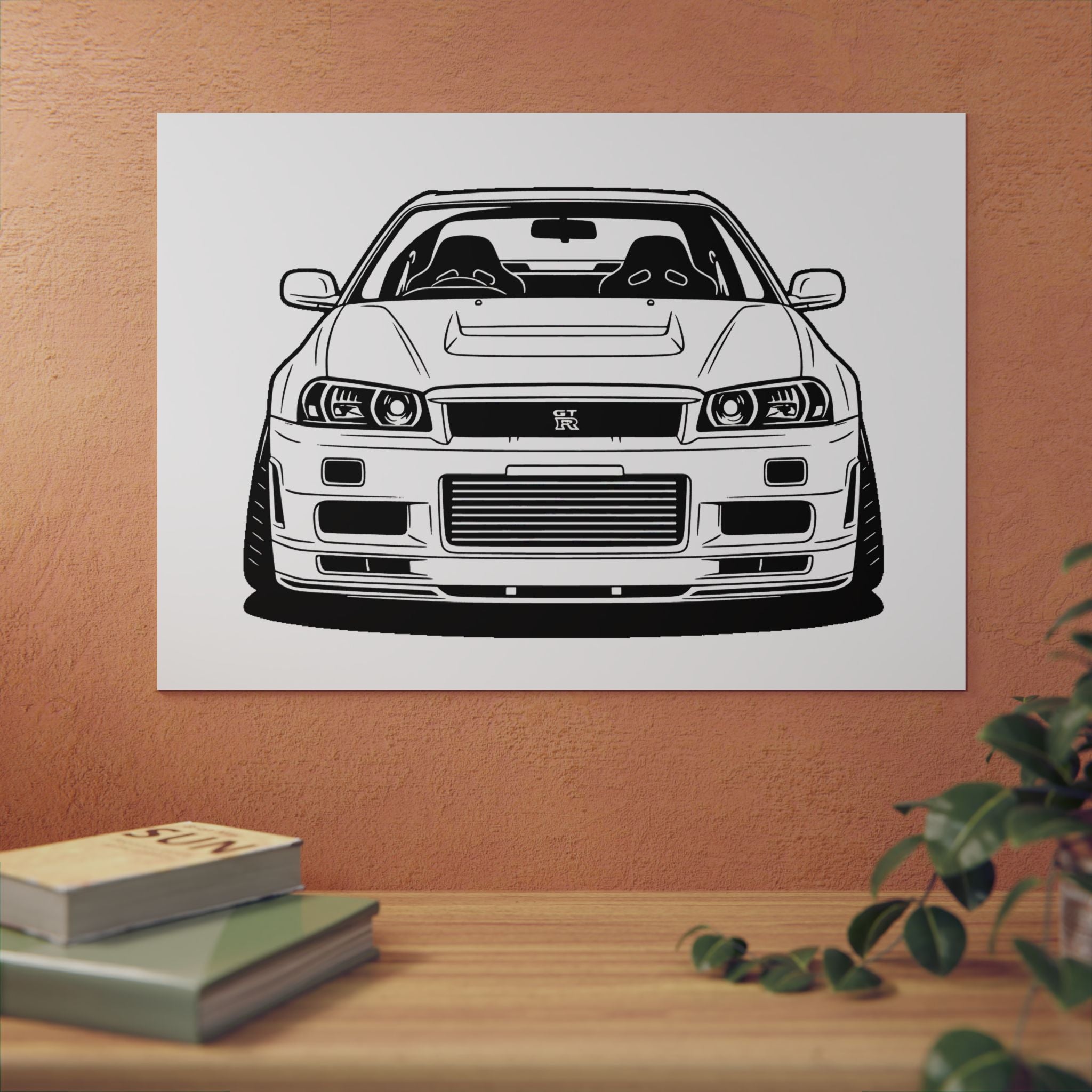 Nissan GT-R Metal Wall Sign