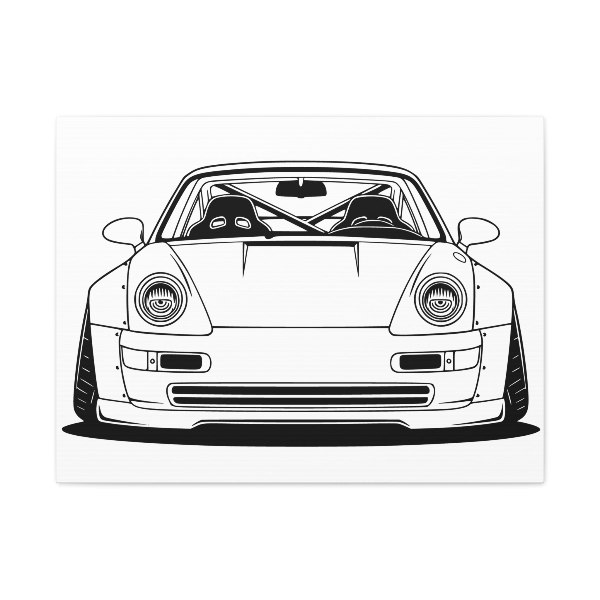 Porsche 964 Turbo Canvas Wall Art