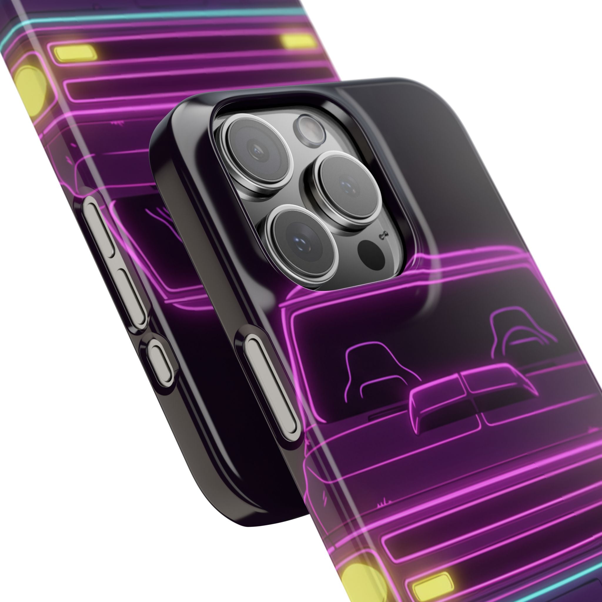 Chevy C10 Pickup (1967-72) Neon Synthwave Phone Case