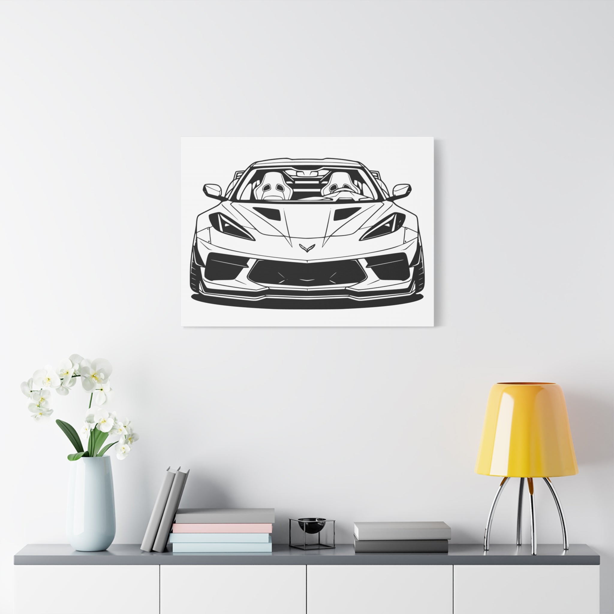 Corvette C8 (2020+) Canvas Wall Art