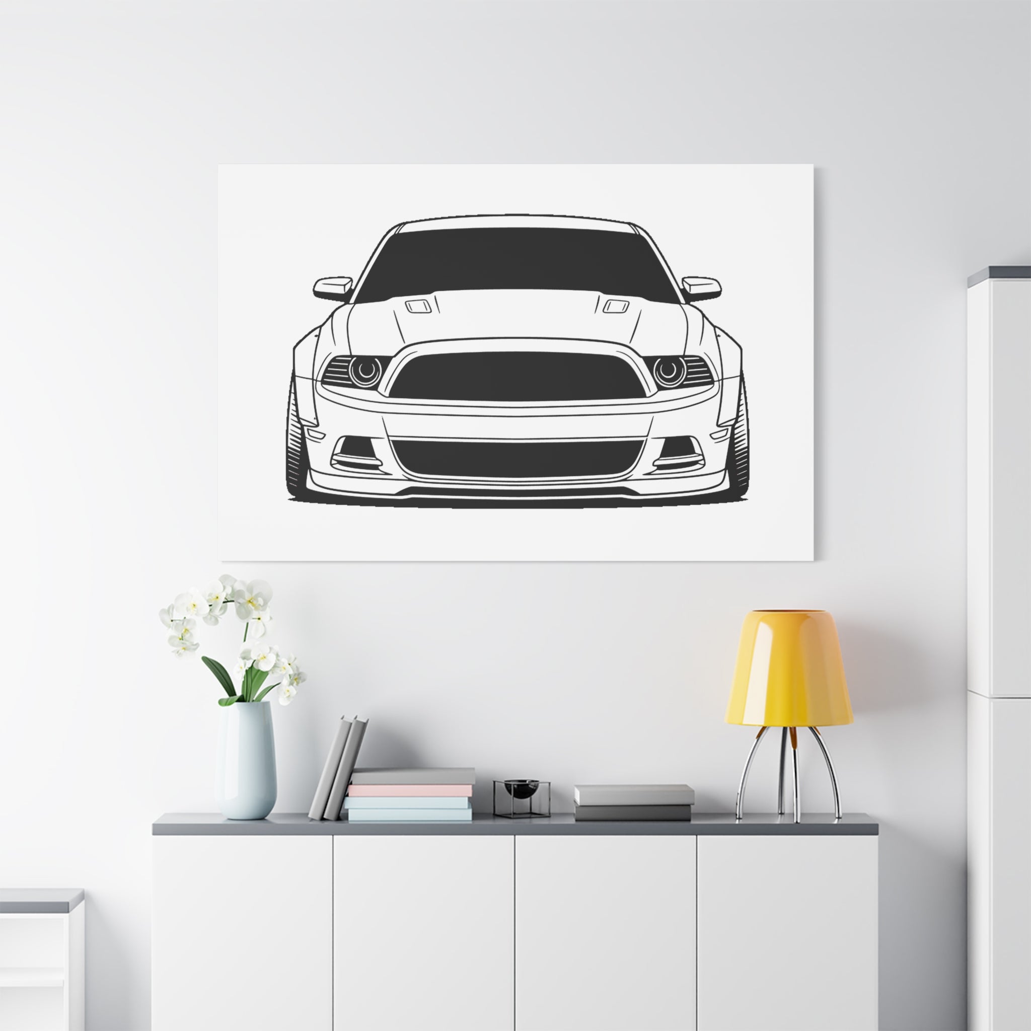 Ford Mustang GT (S197) Canvas Wall Art