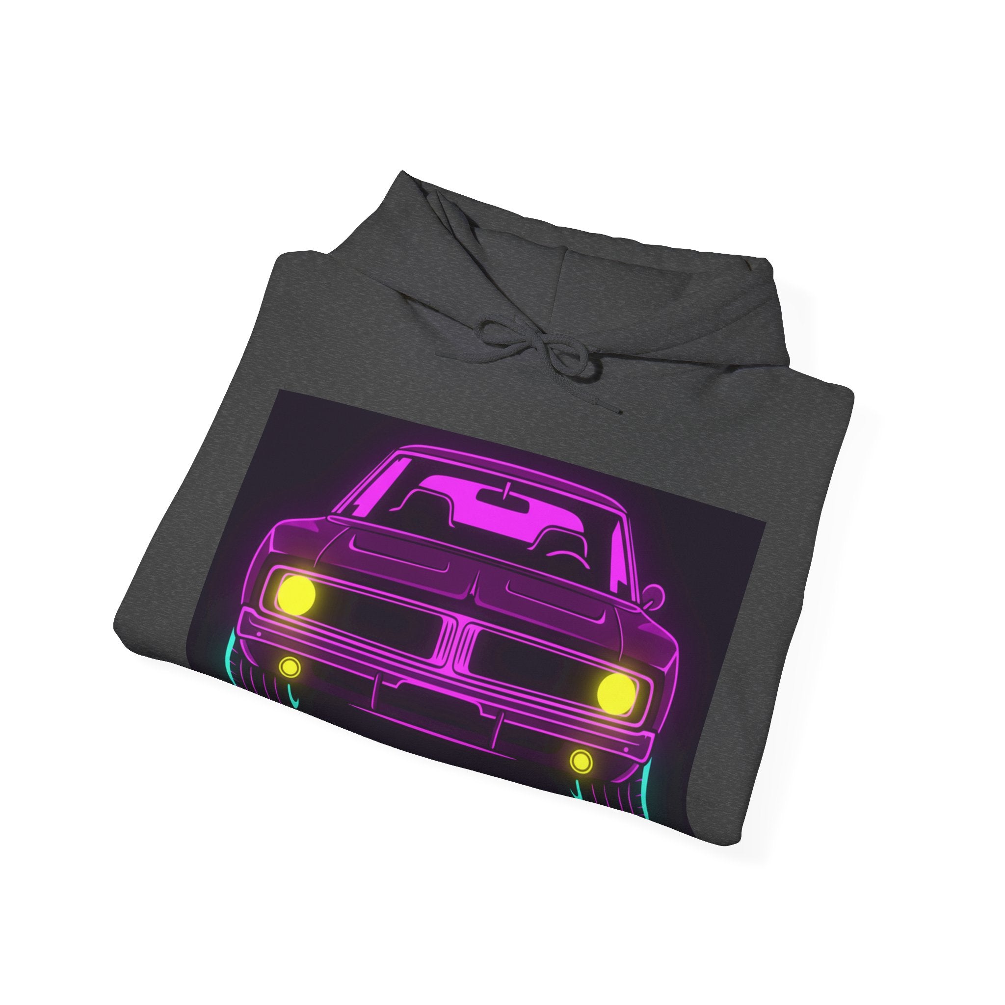Dodge Charger R/T (1968-70) Resto-Mod Neon Synthwave Unisex Hoodie