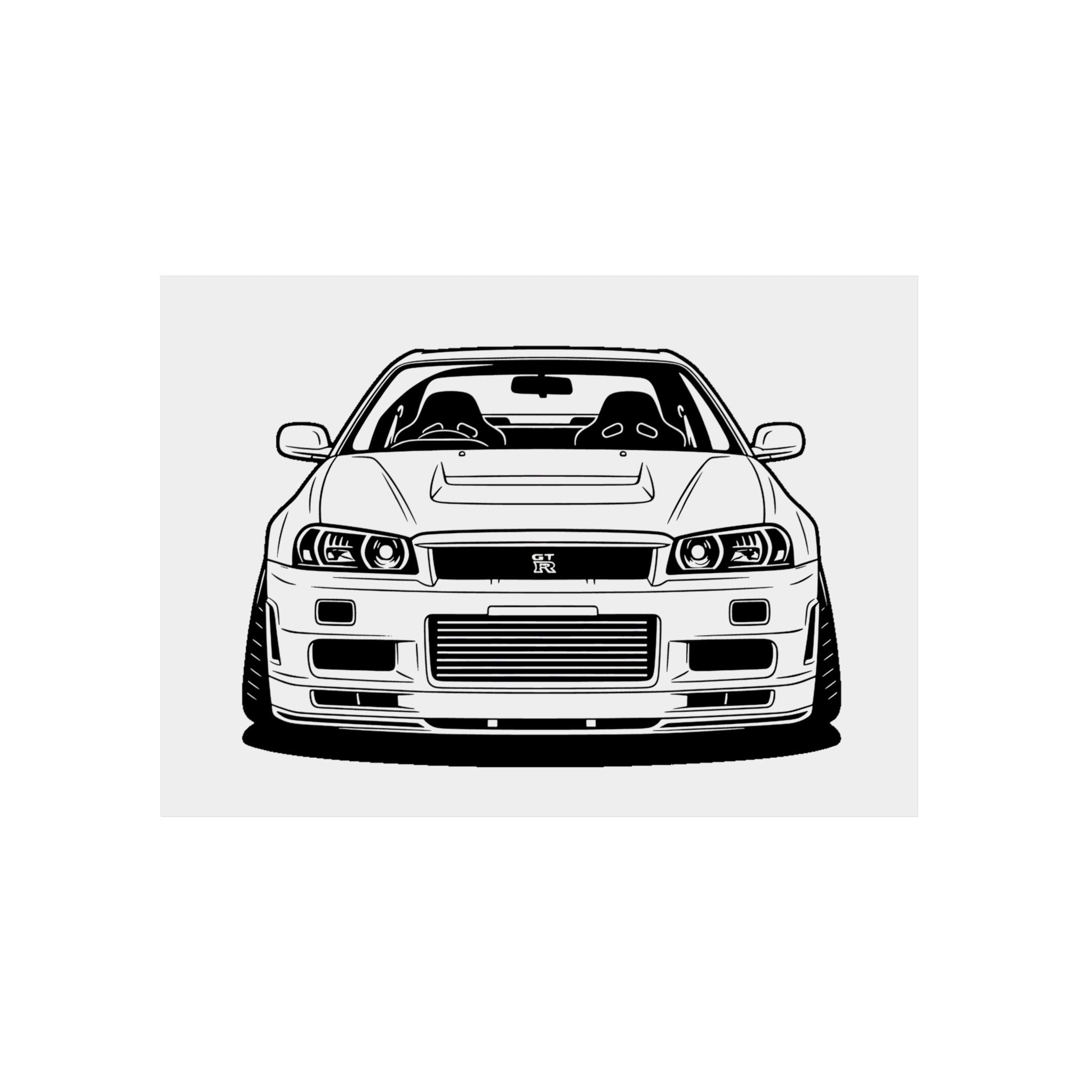 Nissan GT-R Metal Wall Sign