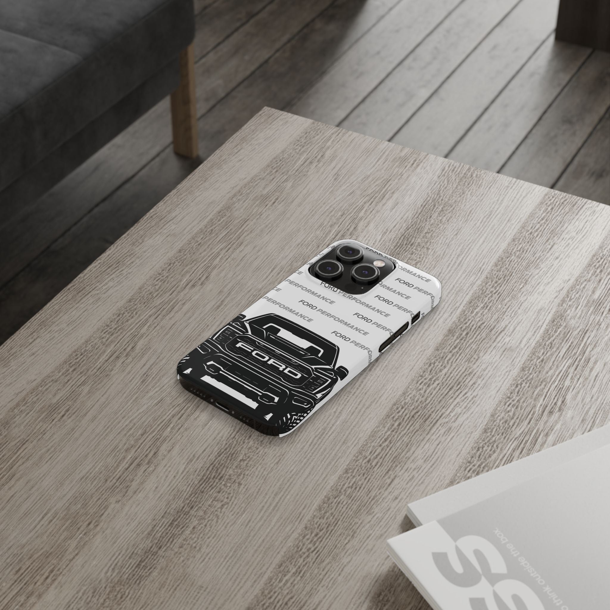 Ford Raptor (Gen 3) Slim Phone Case Greyscale