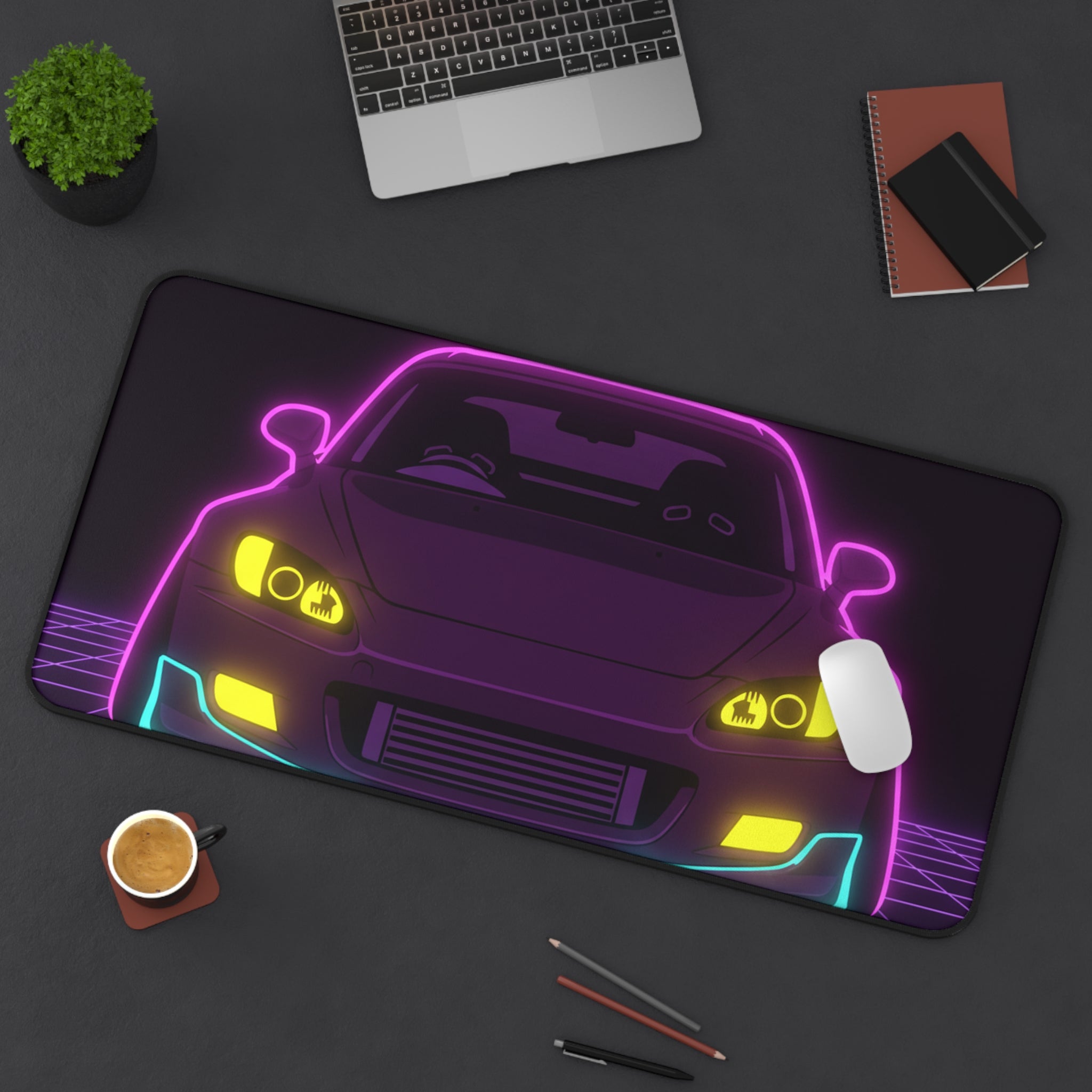 Honda S2000 (1999-09) Neon Synthwave Desk Mat