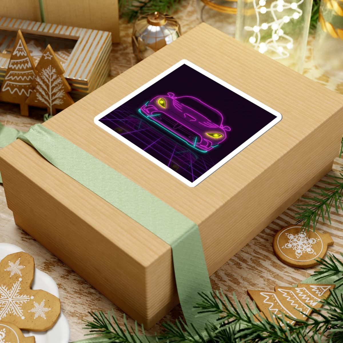 Dodge Viper (1992-17) Neon Synthwave Sticker
