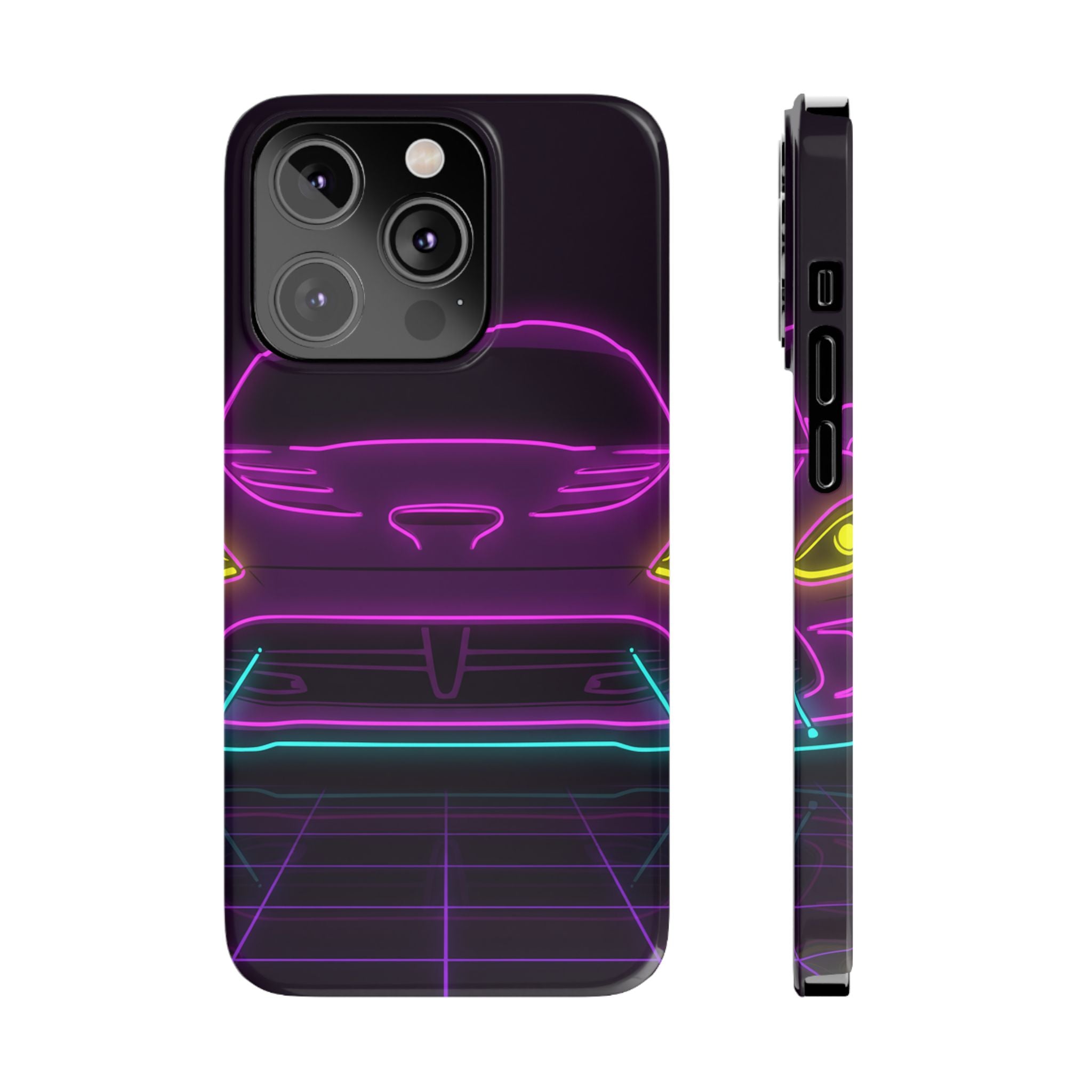 Dodge Viper (1992-17) Neon Synthwave Phone Case